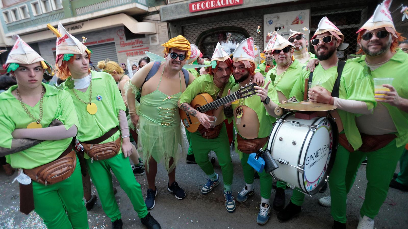 La cabalgata del Carnaval de La Línea en 2024.