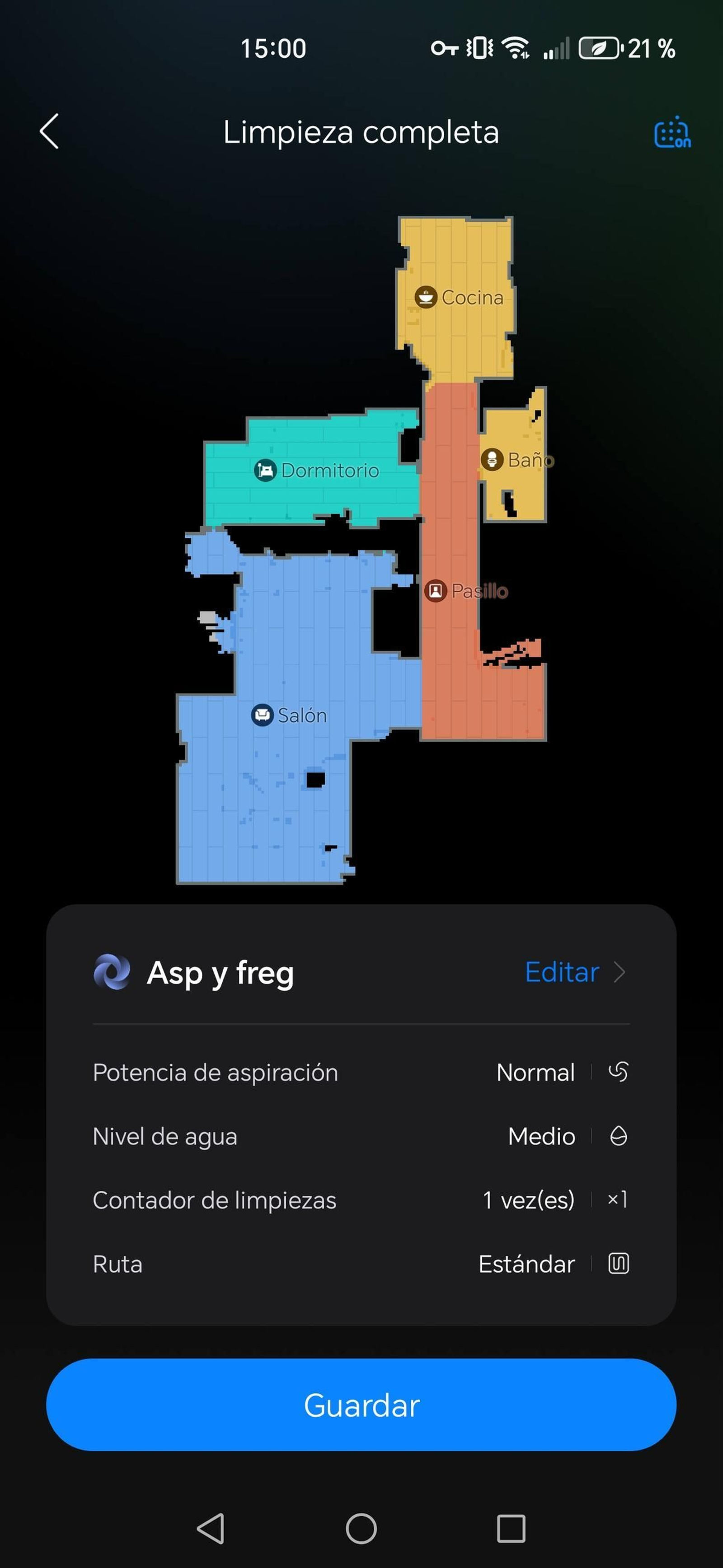 Aplicación Roborock - Robot aspirador Saros Z70