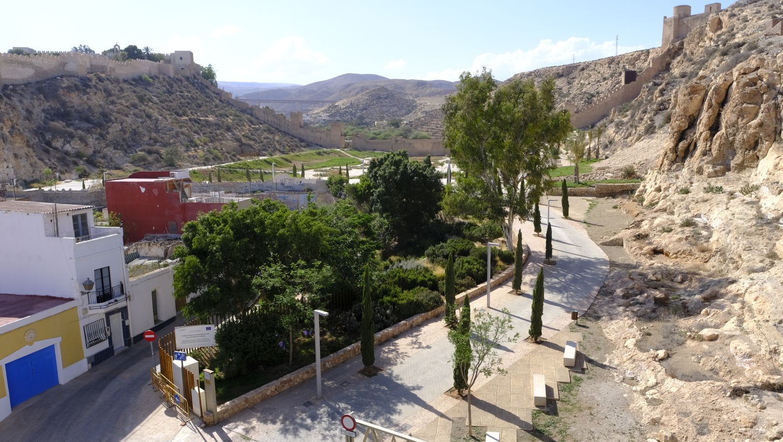 Imágenes del avance de las obras en la zona del Cerro de San Cristobal