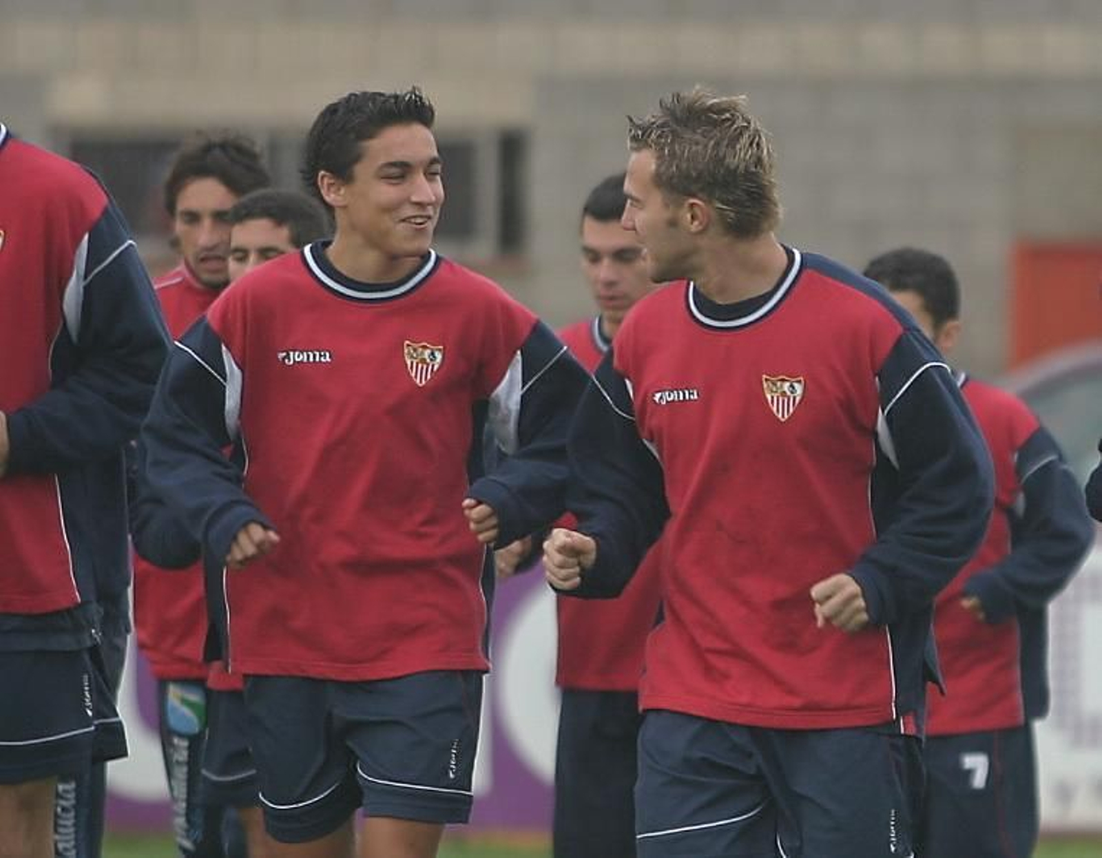 Con Antoñito en un entrenamiento