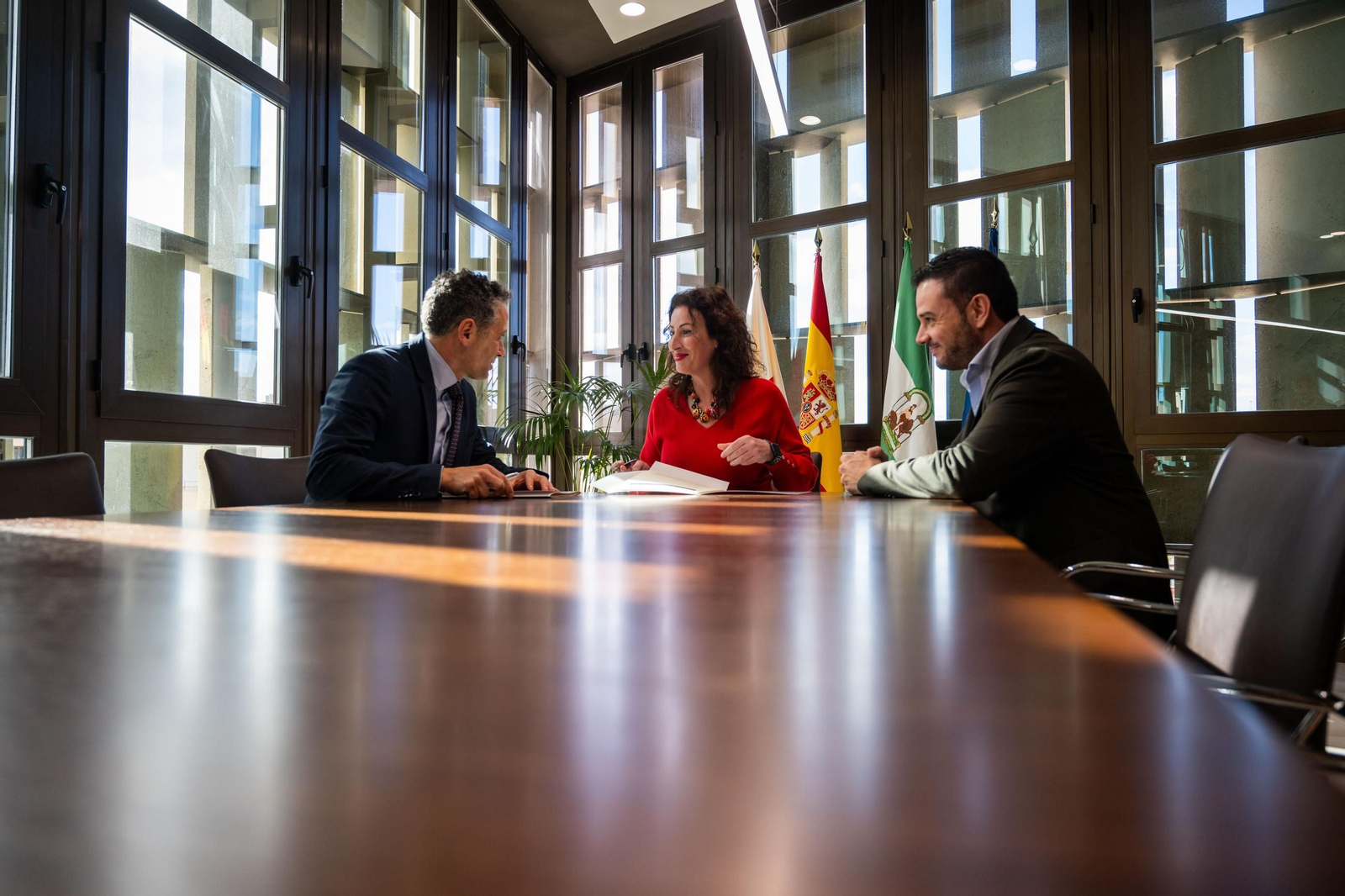 Diego López, María del Mar Vázquez y Óscar Bleda