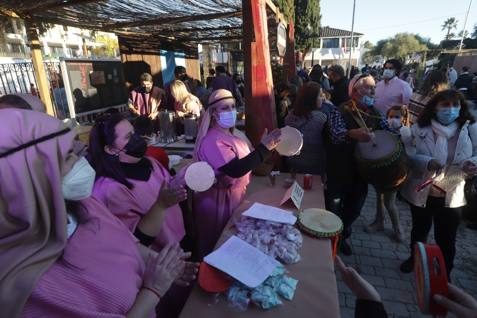 Ambiente en el belén viviente de Castellar.
