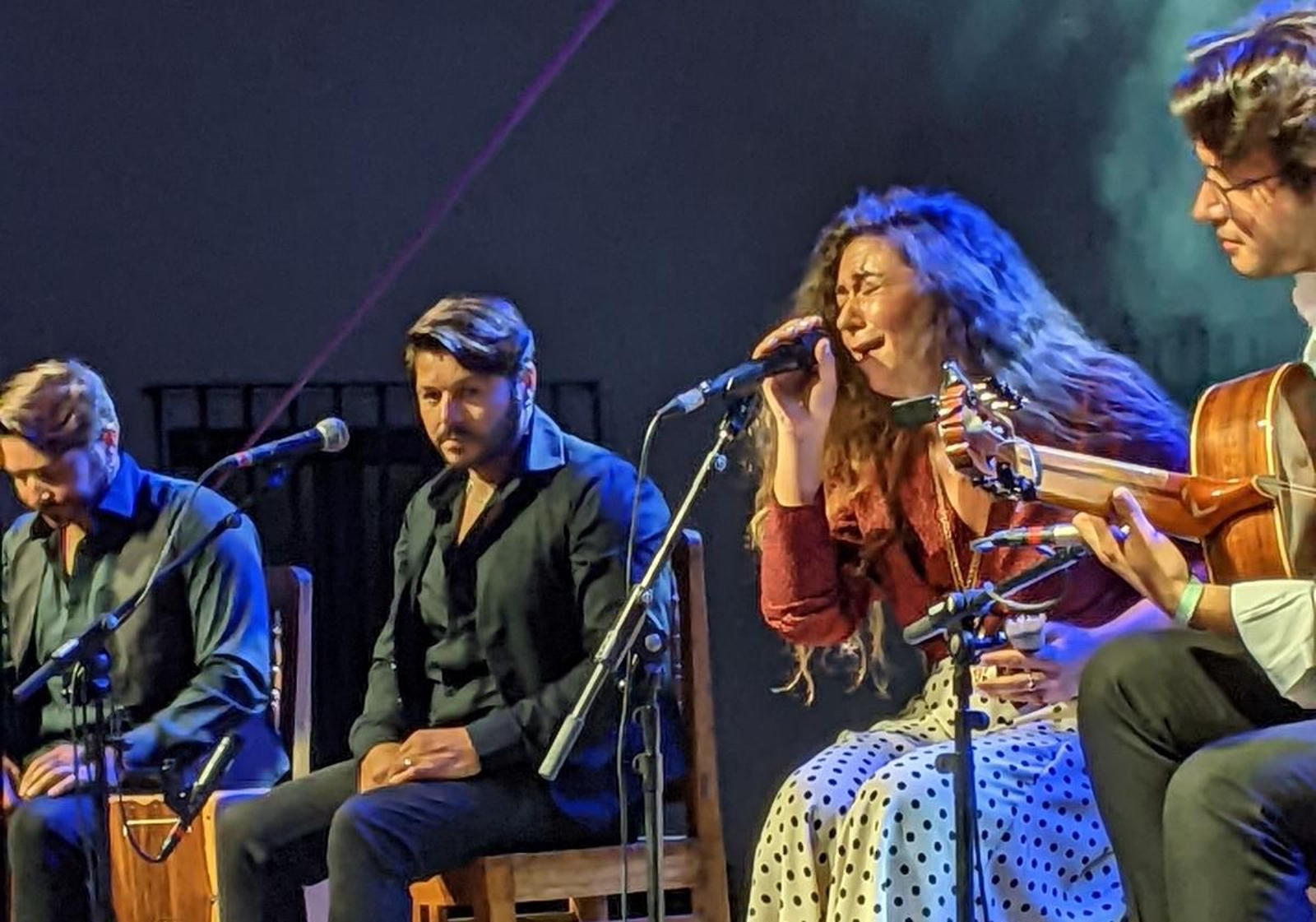 Sandra Carrasco en la inauguración del ciclo Cultura Abierta en La Rábida.