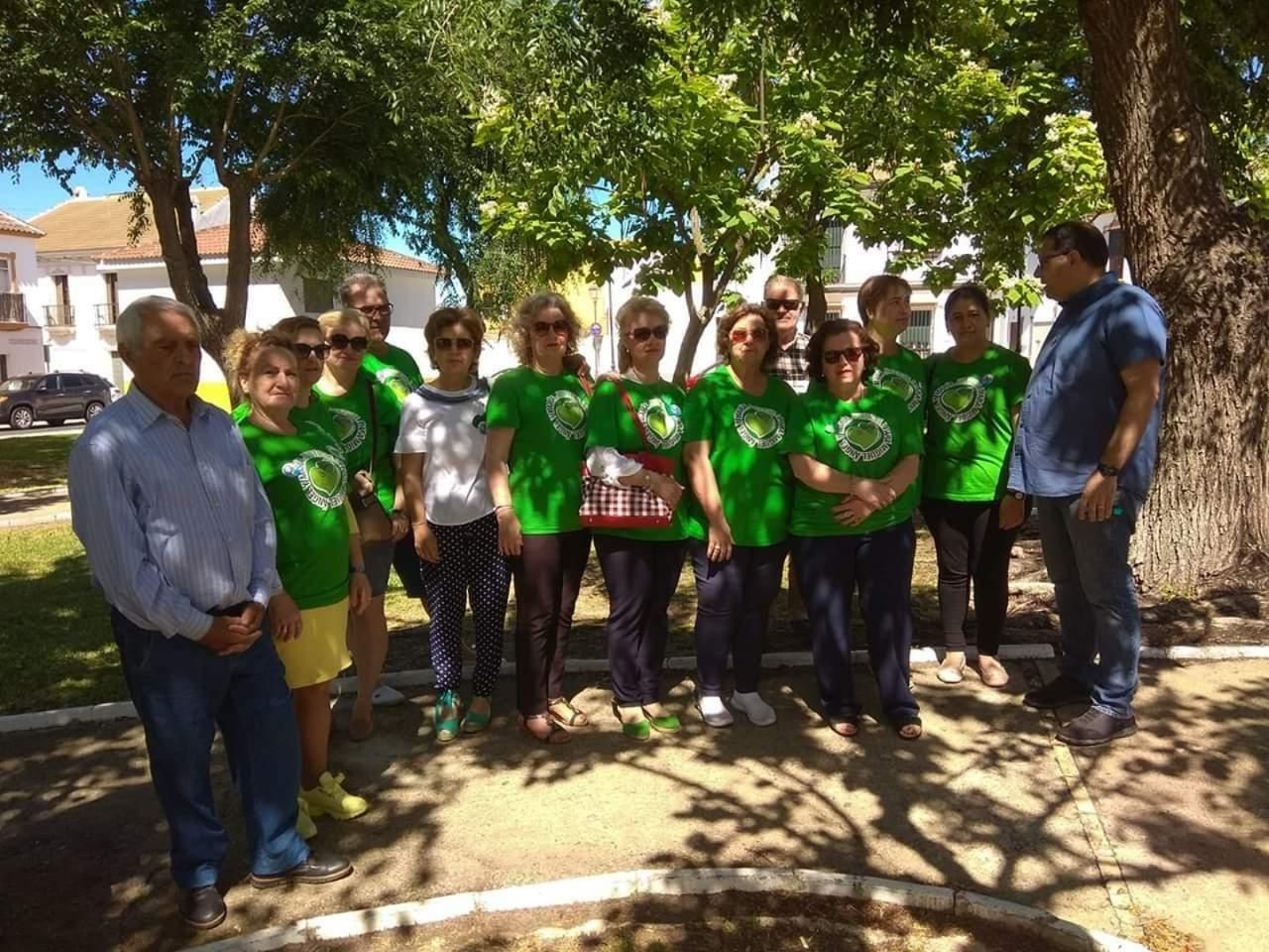Corazones Verdes ayer, en la Plaza de Miguel Ángel y María de Almonte. Corazones Verdes ayer, en la Plaza de Miguel Ángel y María de Almonte.