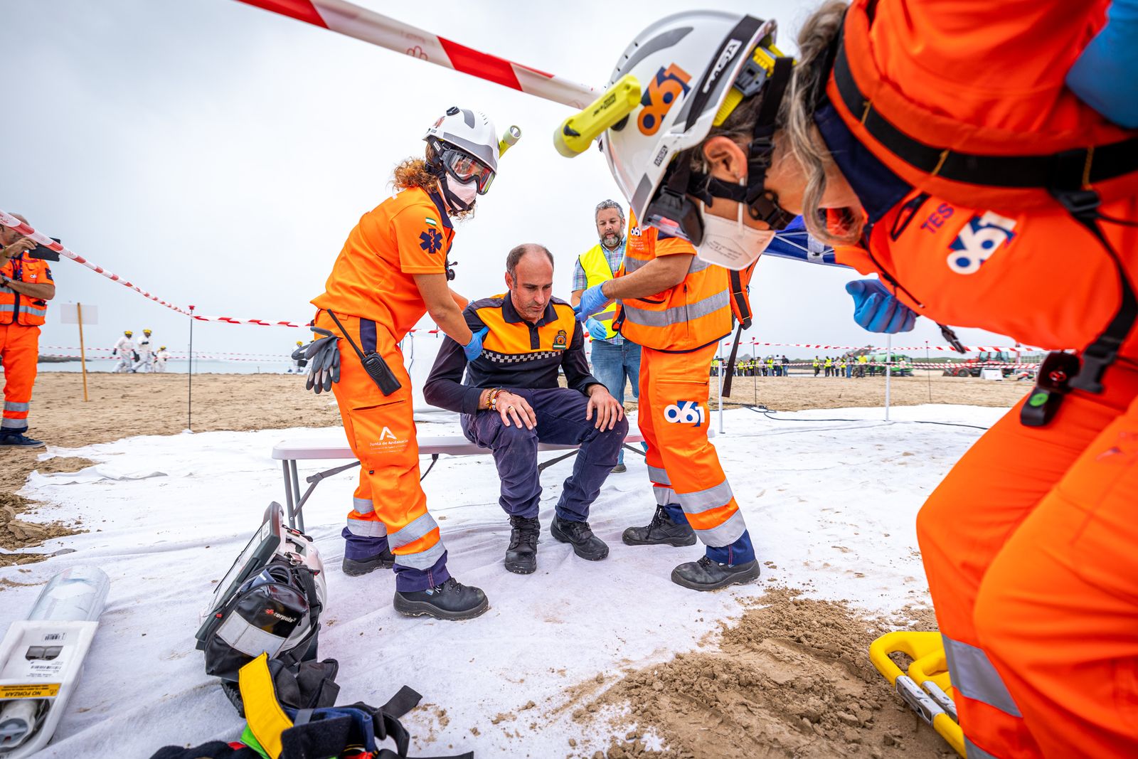 Imágenes del simulacro marítimo en en El Puerto