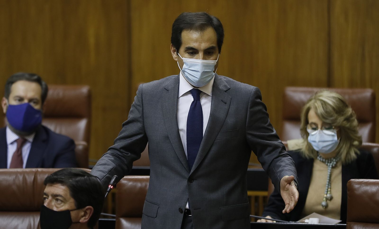 José Antonio Nieto, en el Parlamento andaluz.