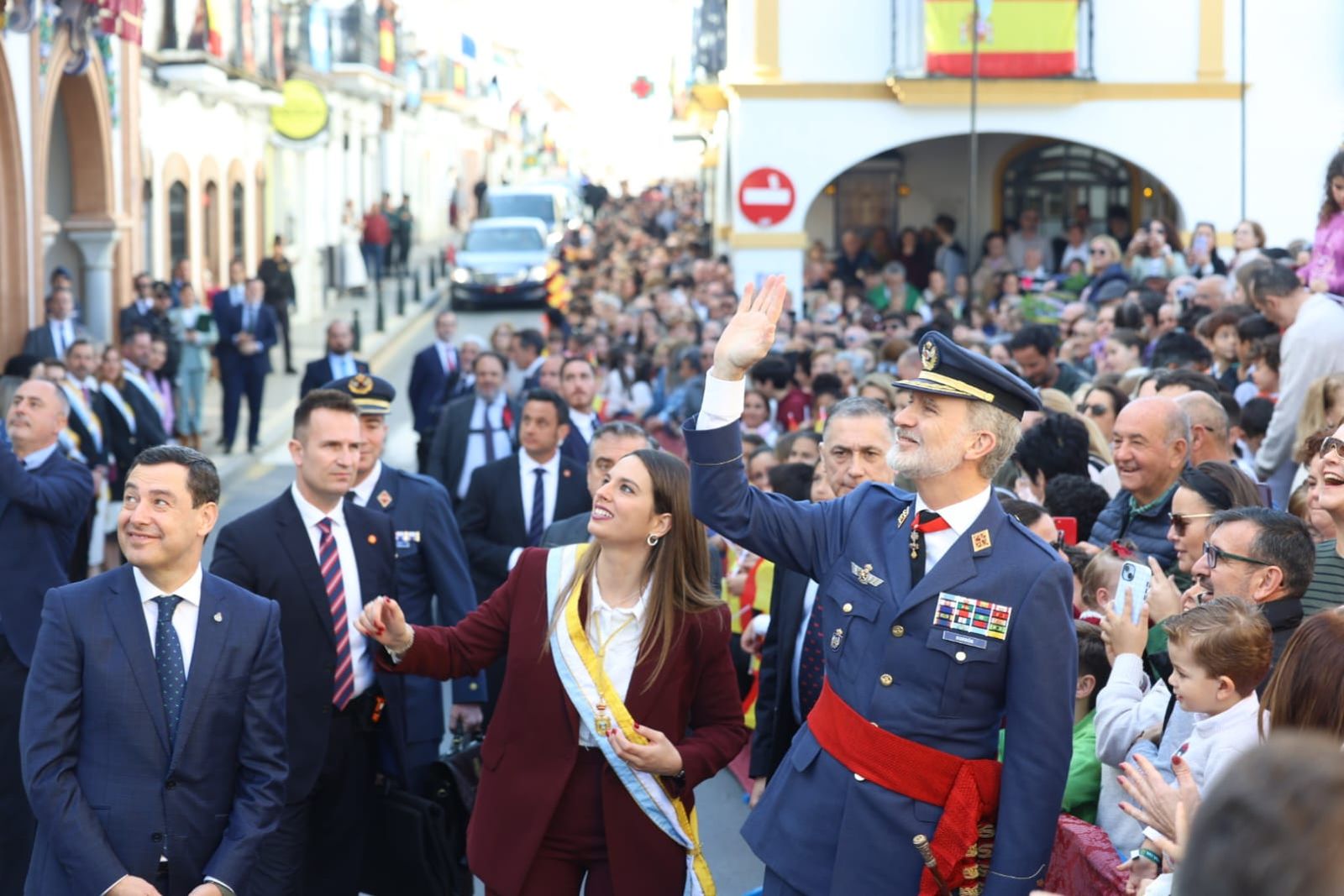 Las primeras imágenes del Rey Felipe VI en Huelva.