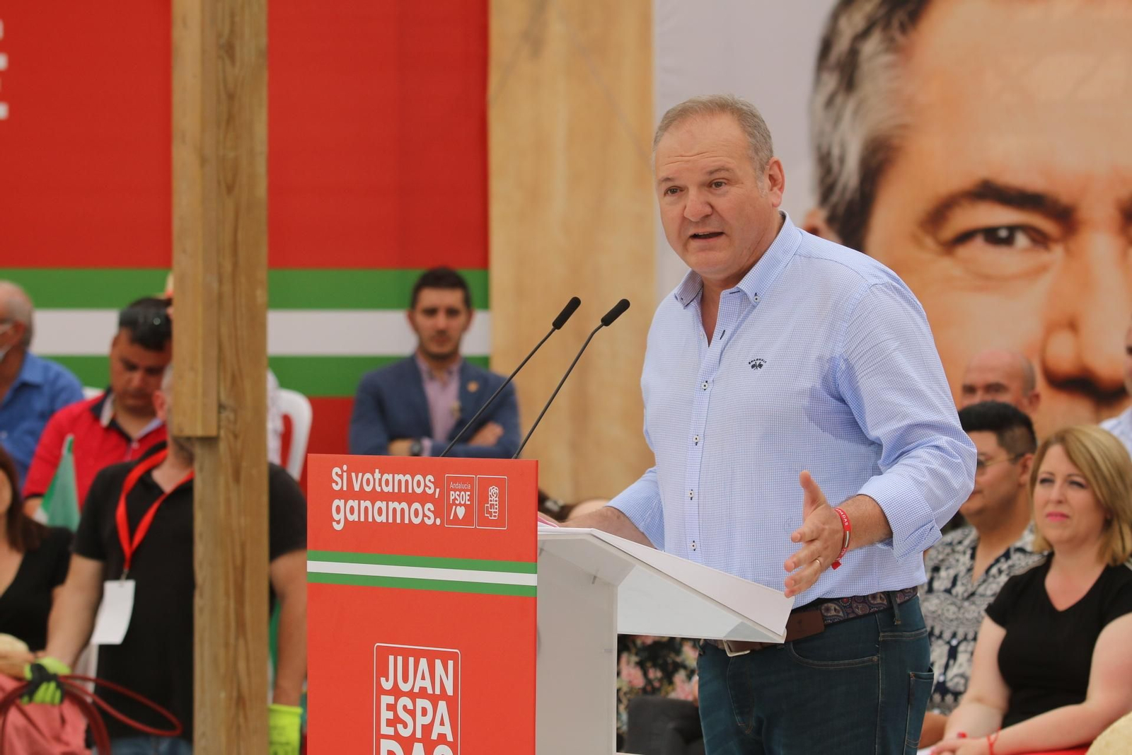 Juan Espadas comienza la campaña electoral con Pedro Sánchez, en imágenes