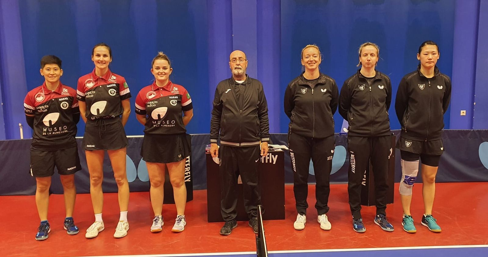 Imagen del duelo entre el Museo de la Almendra y el UCAM Cartagena.