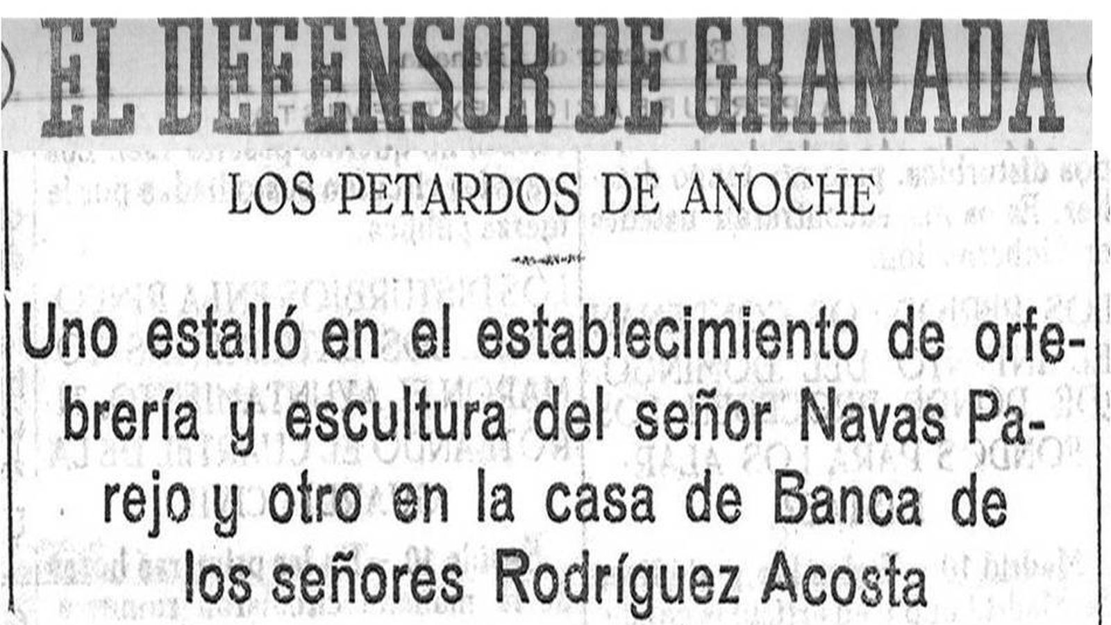 Los petardos de anoche.