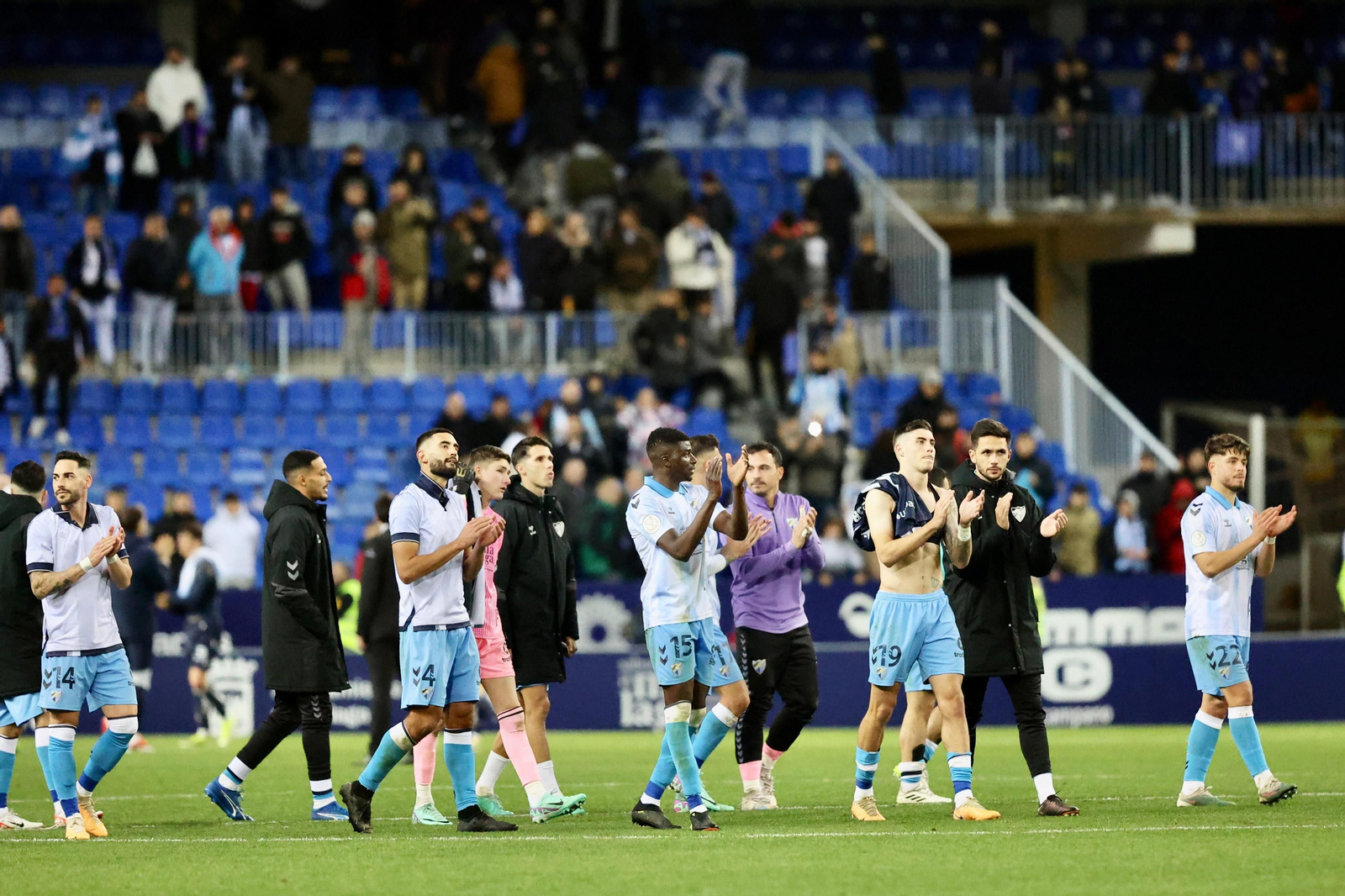 La plantilla, tras la derrota ante la Real