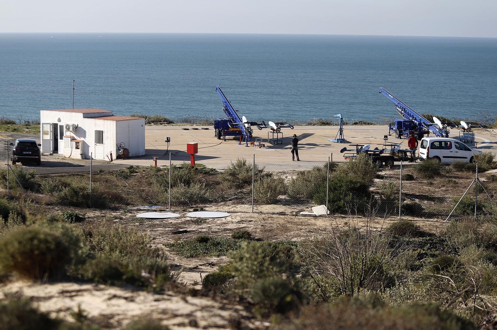 Imágenes del ensayo del demostrador Auto´Mate en el INTA, Huelva