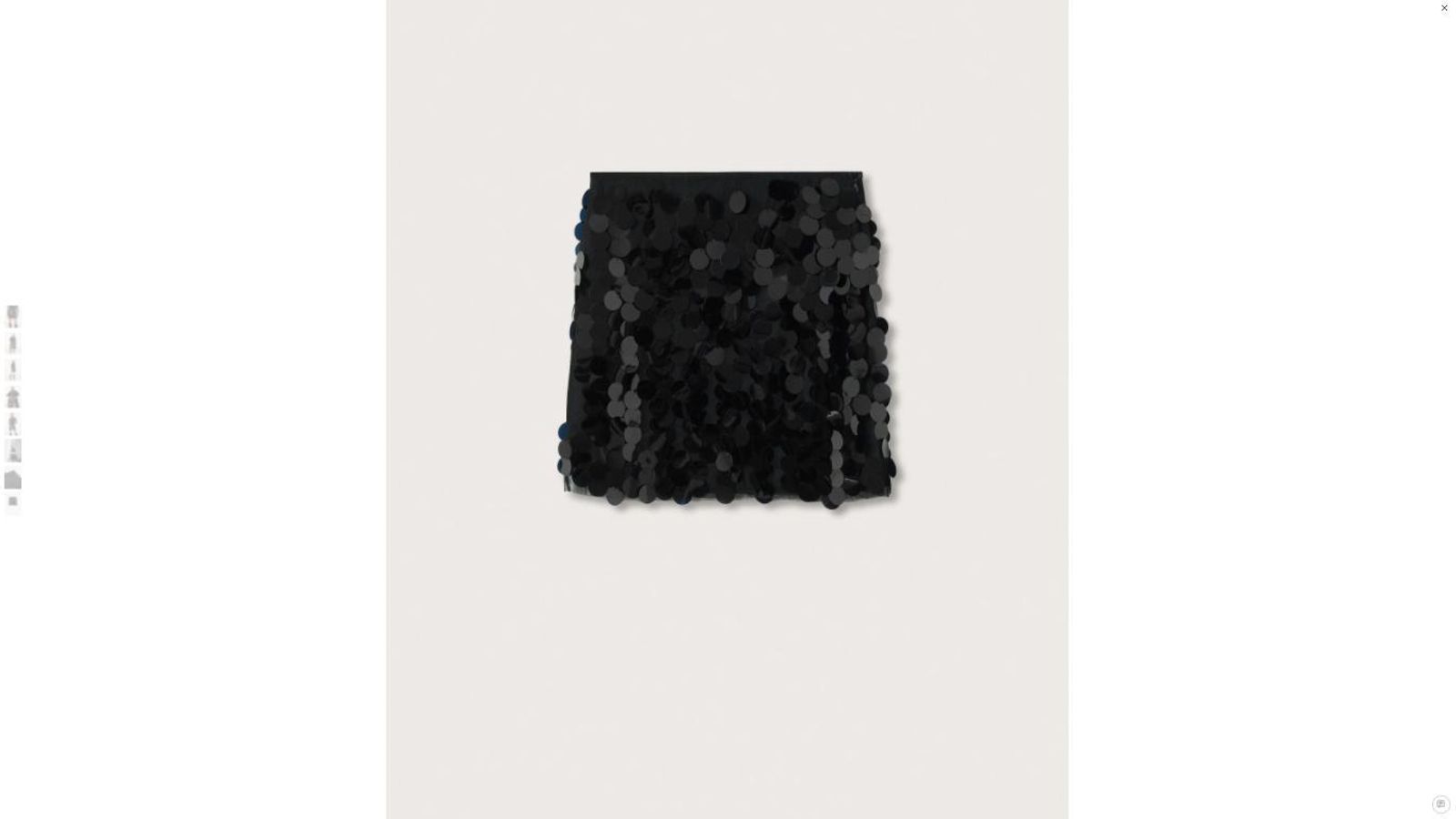 Falda de lentejuelas de Mango.