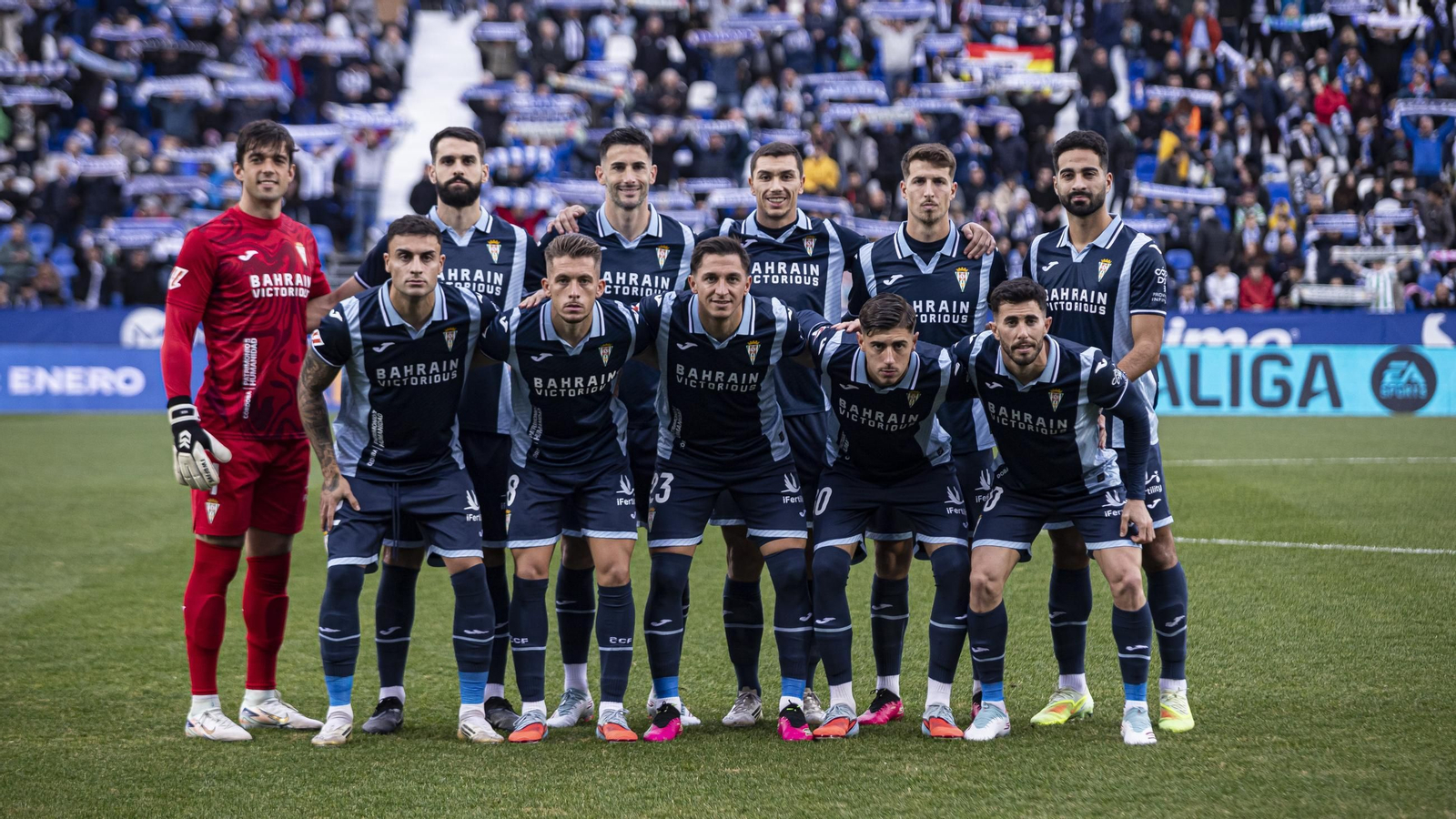 El once inicial del Córdoba CF en su partido en Butarque ante el Leganés.