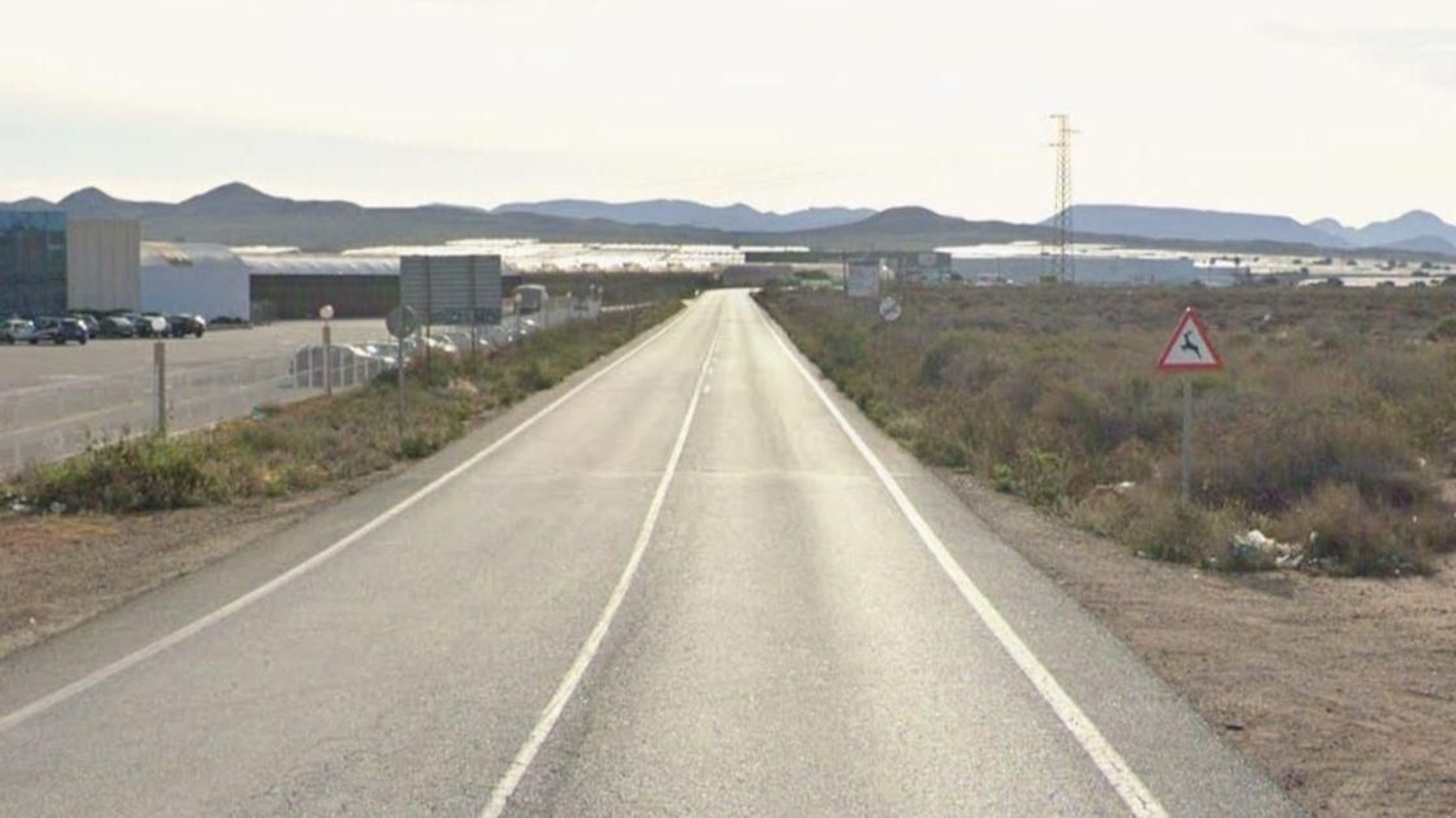 Carretera que se va a reparar. Carretera que se va a reparar.