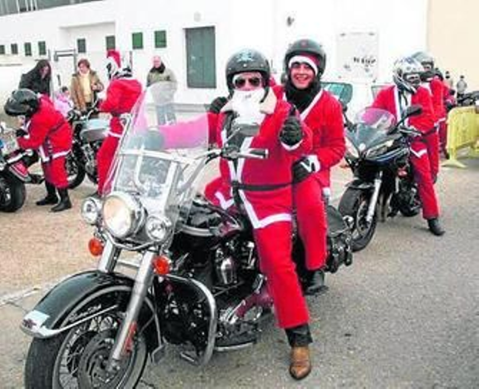 Papa Noel cambia el reno por la moto