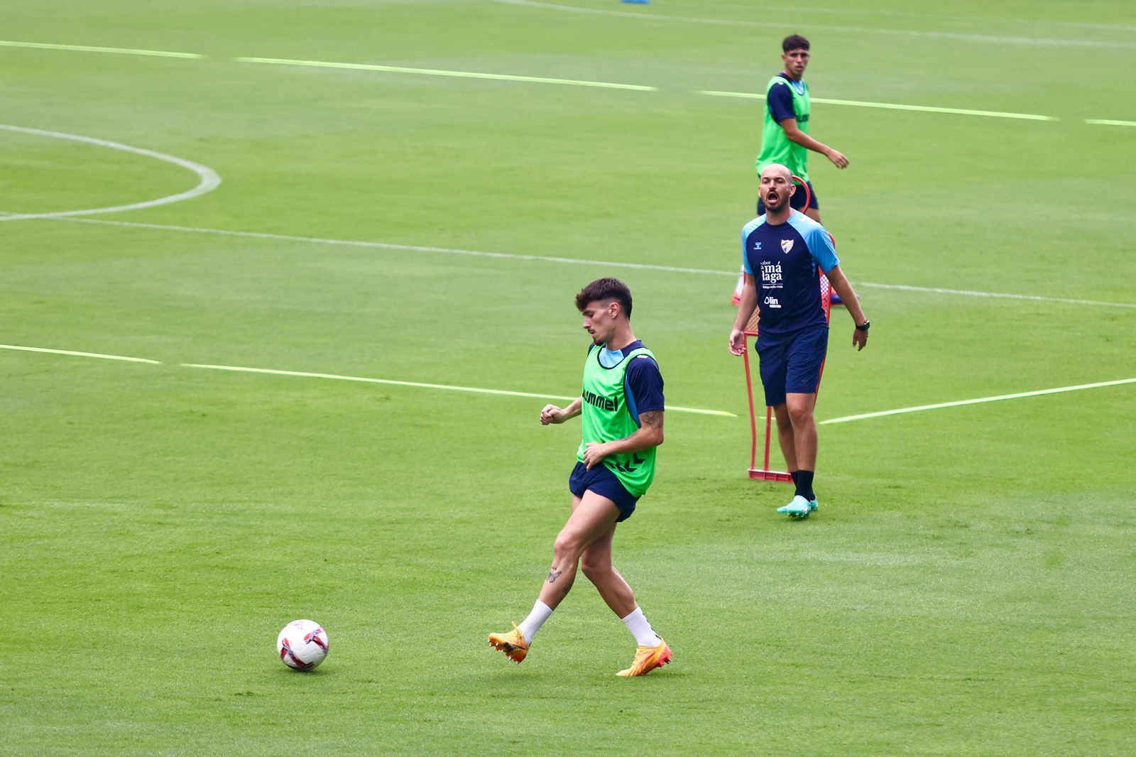 Sergio Castel, último fichaje del Málaga CF, ya suda