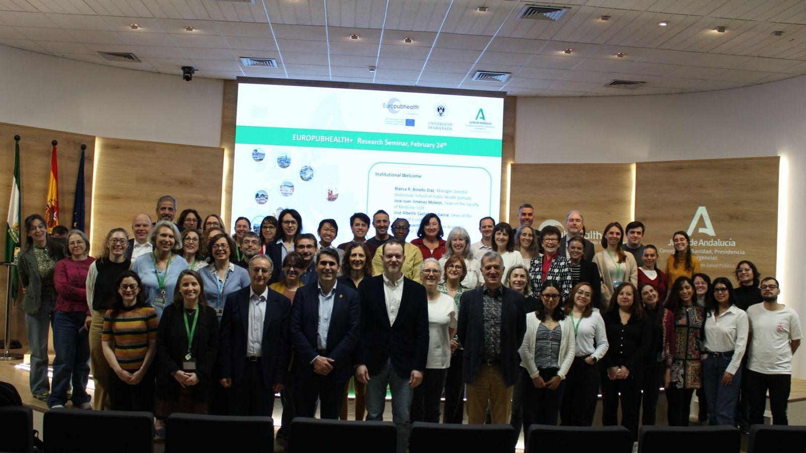 Imagen de la primera jornada del consorcio Europubhealth+ en Granada