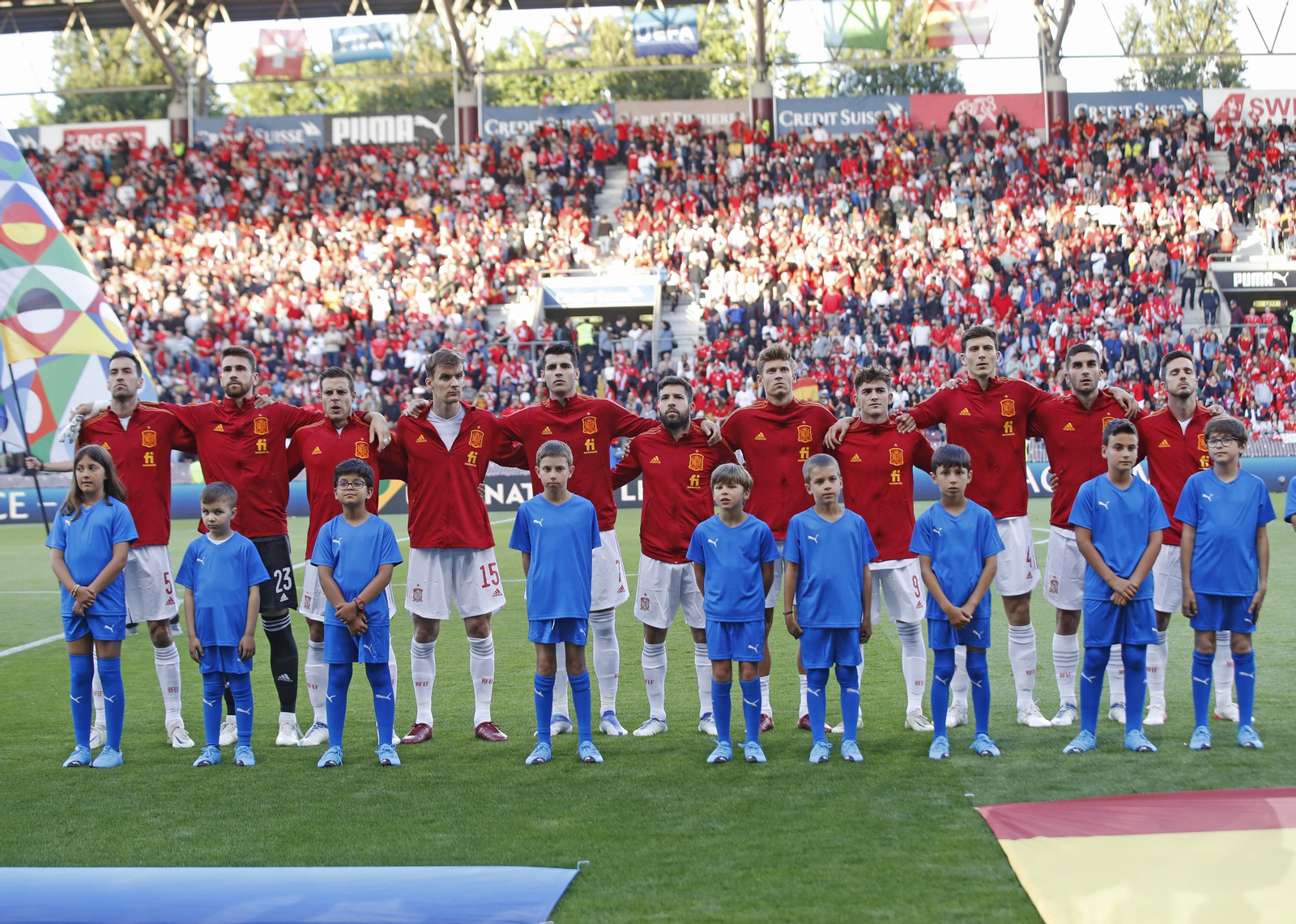 El Suiza - España de la Nations League, en imágenes