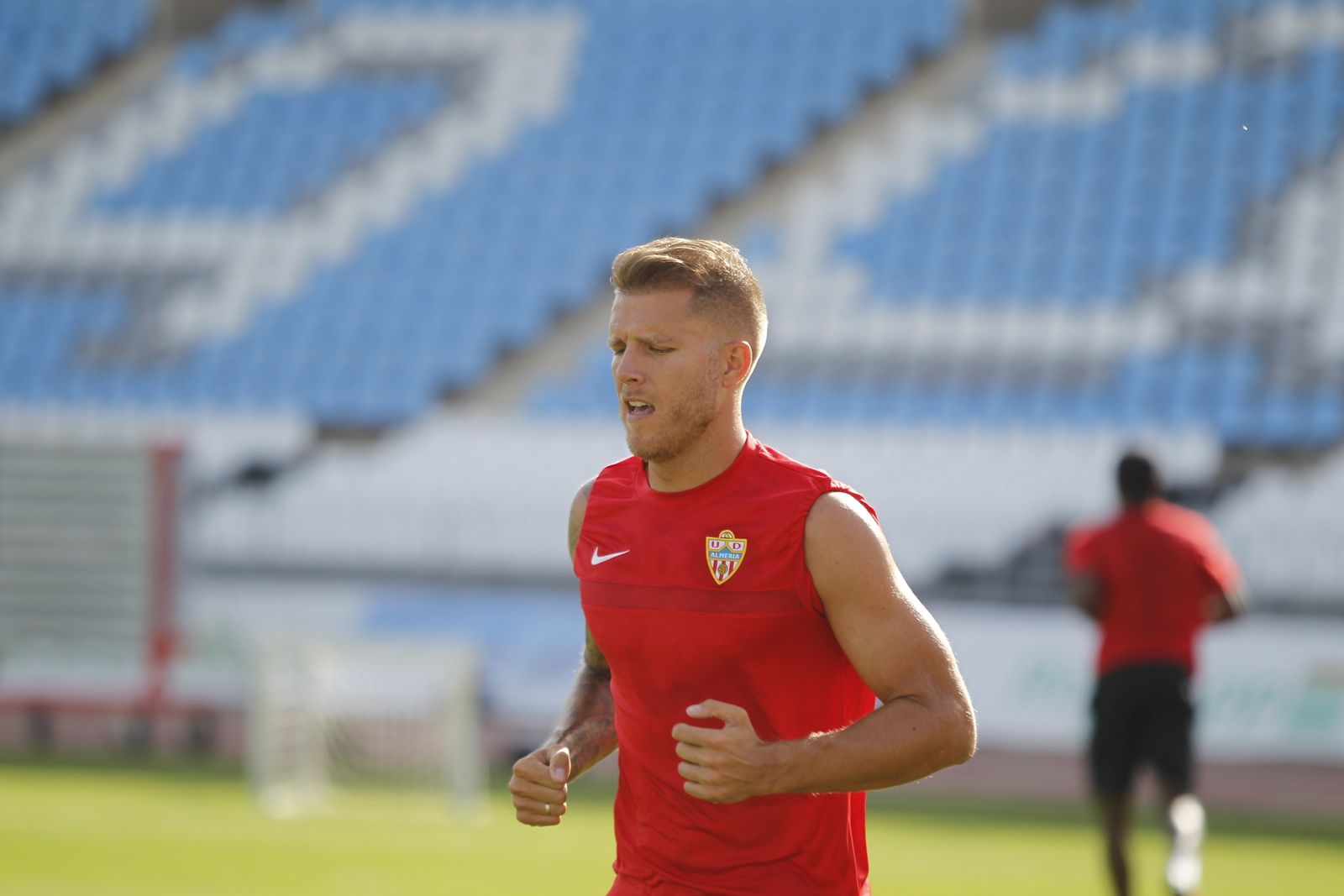 Morcillo, en un entrenamiento.