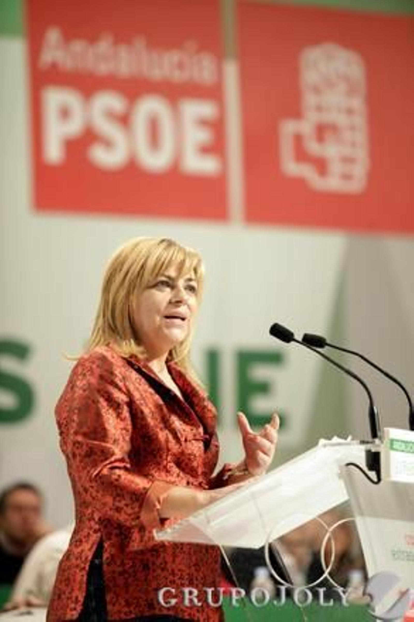 Elena Valenciano, durante su discurso.

Foto: L. Rivas