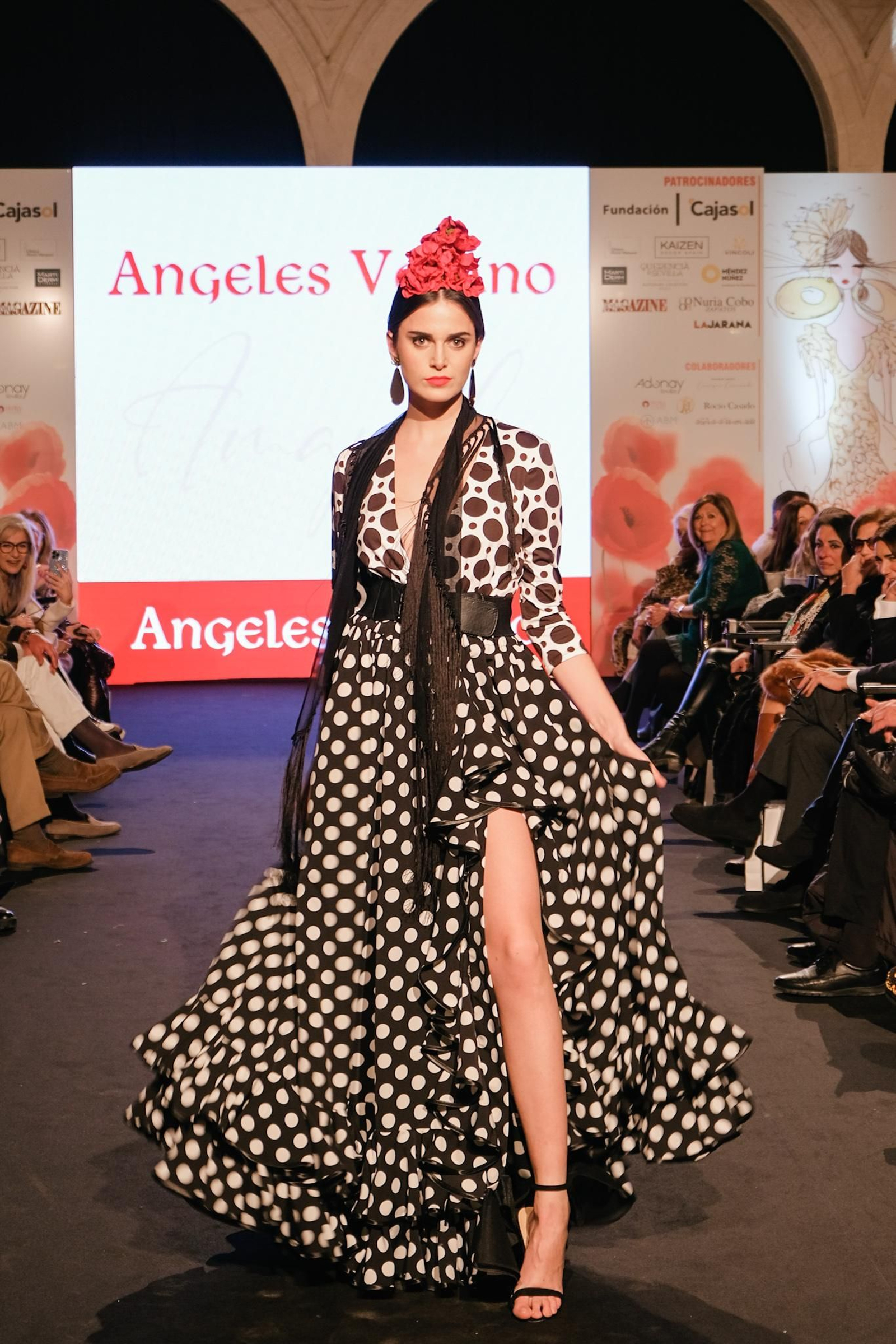 Uno de los diseños de la nueva colección de moda flamenca de Ángeles Verano.