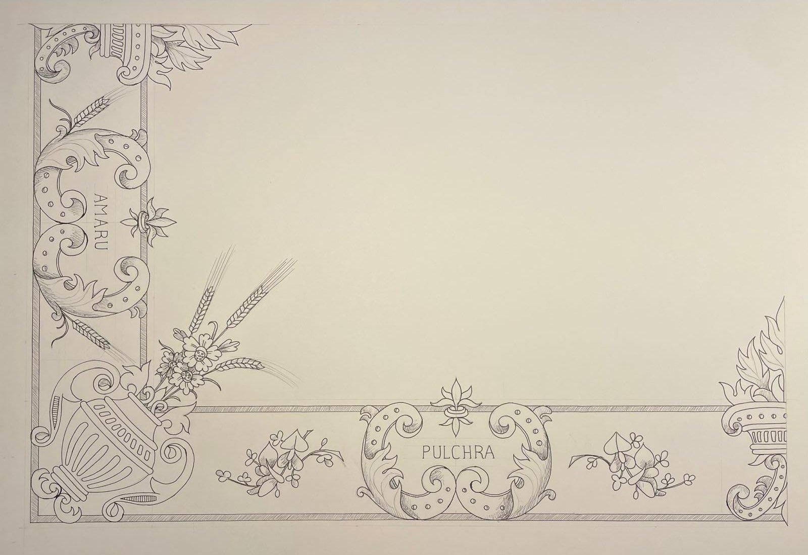 Detalle del boceto de insignia presentado por la cofradía