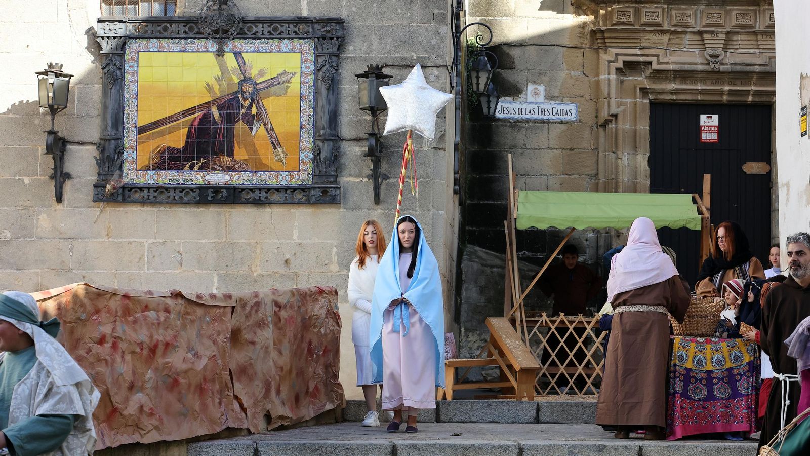 Imágenes del Belén Viviente de la plaza San Lucas en Jerez
