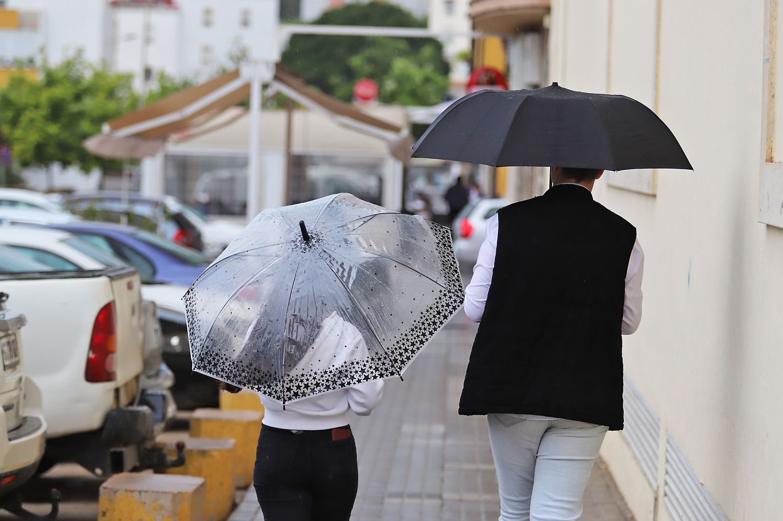 La lluvia en la jornada de domingo en Huelva