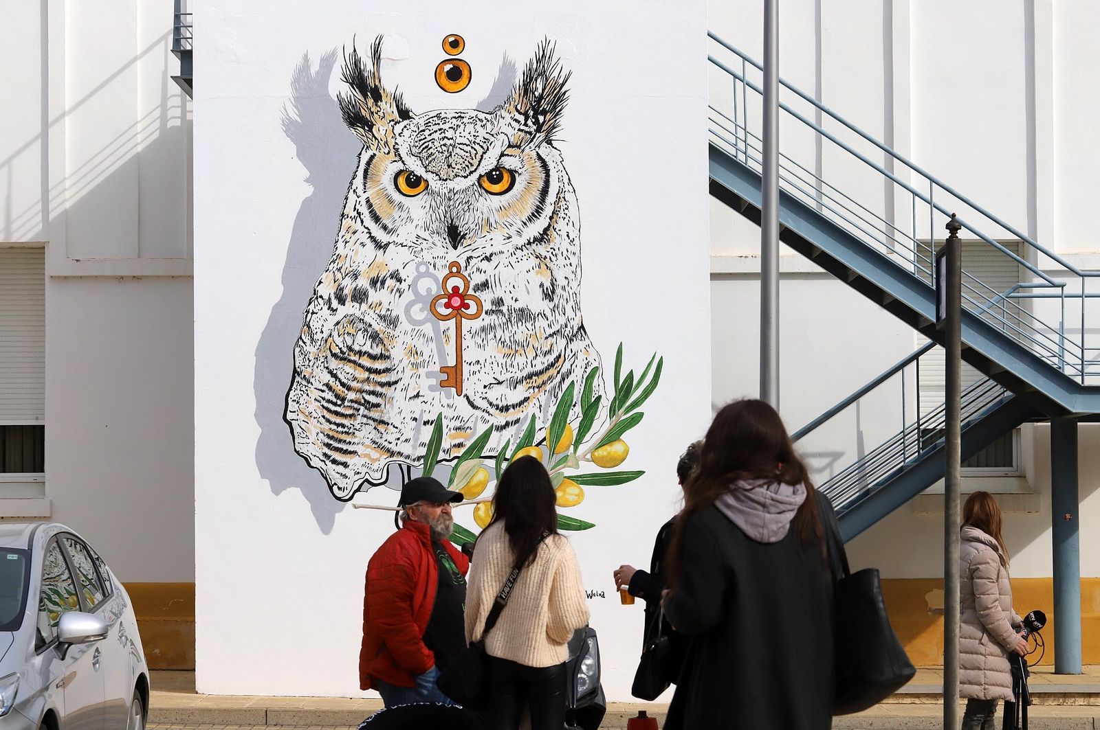 Wild Welva y María JL Hierro inauguran las nuevas intervenciones de Arte urbano en el Campus del Carmen, en imágenes