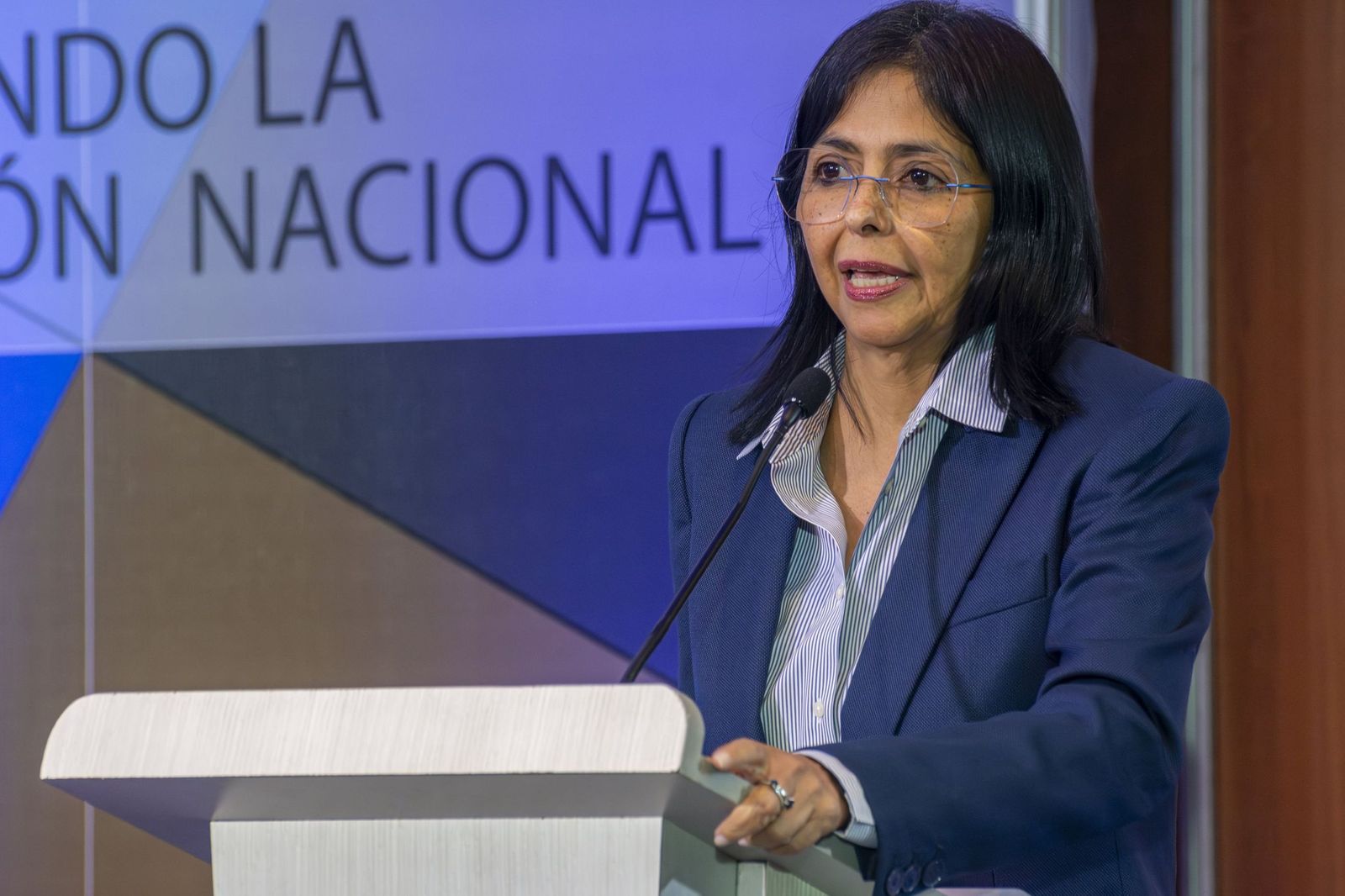 Delcy Rodríguez, vicepresidenta ejecutiva de Venezuela.
