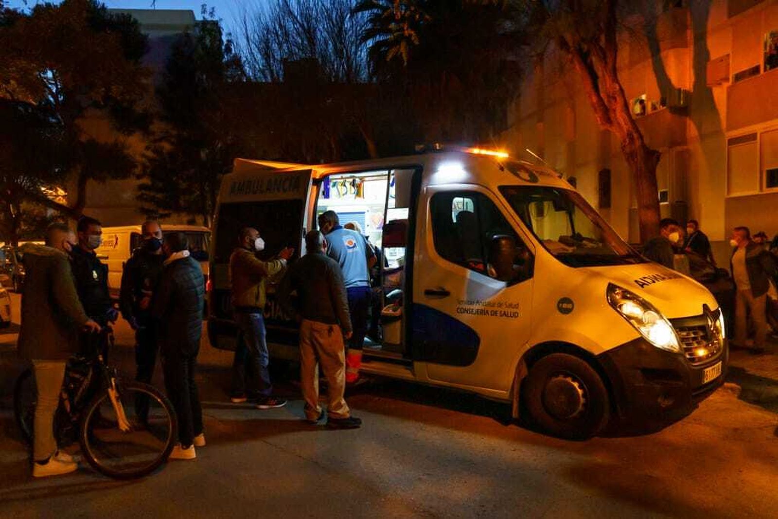 Incendio en la Barriada de La Paz