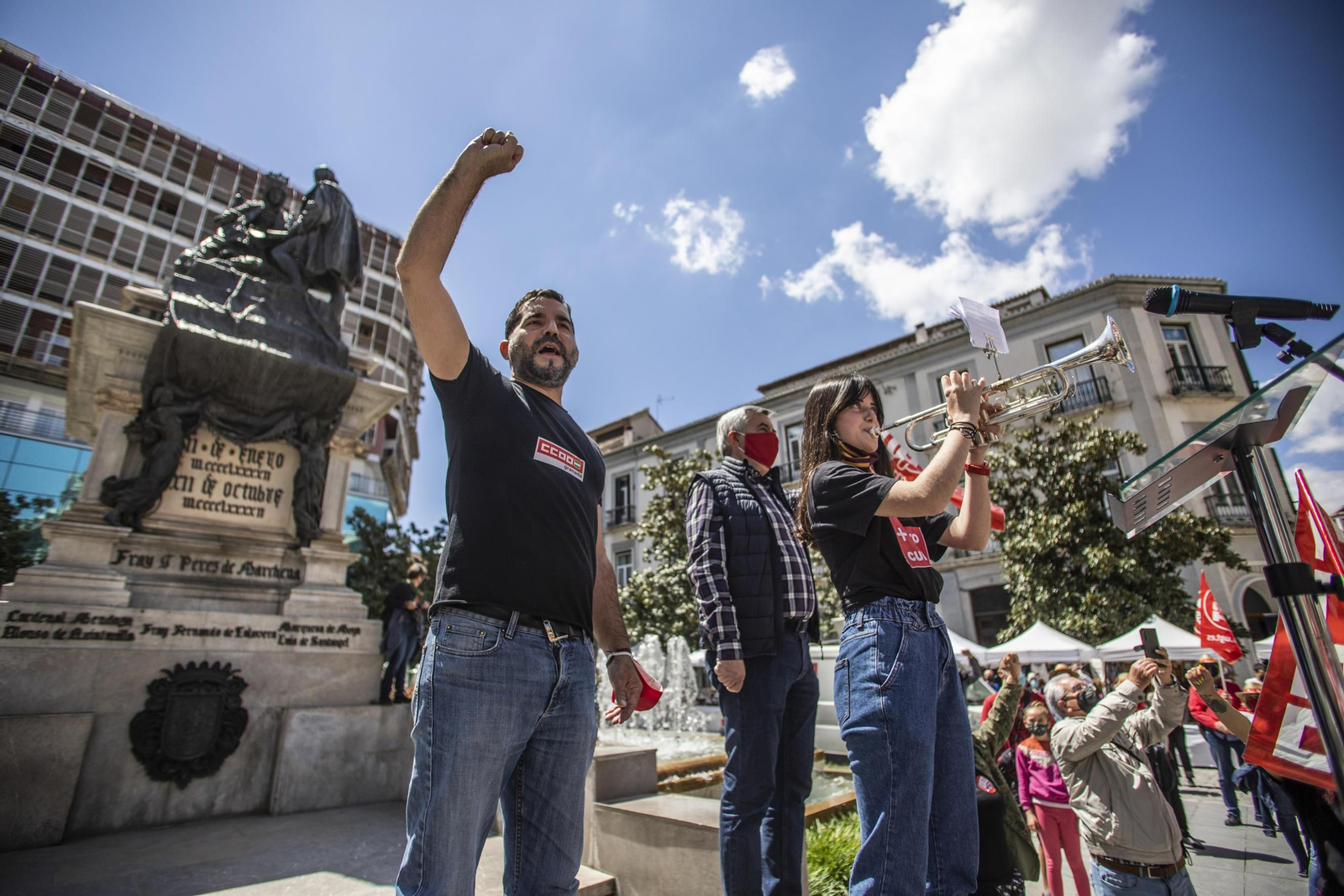 Fotos: Manifestación del 1º de Mayo en Granada