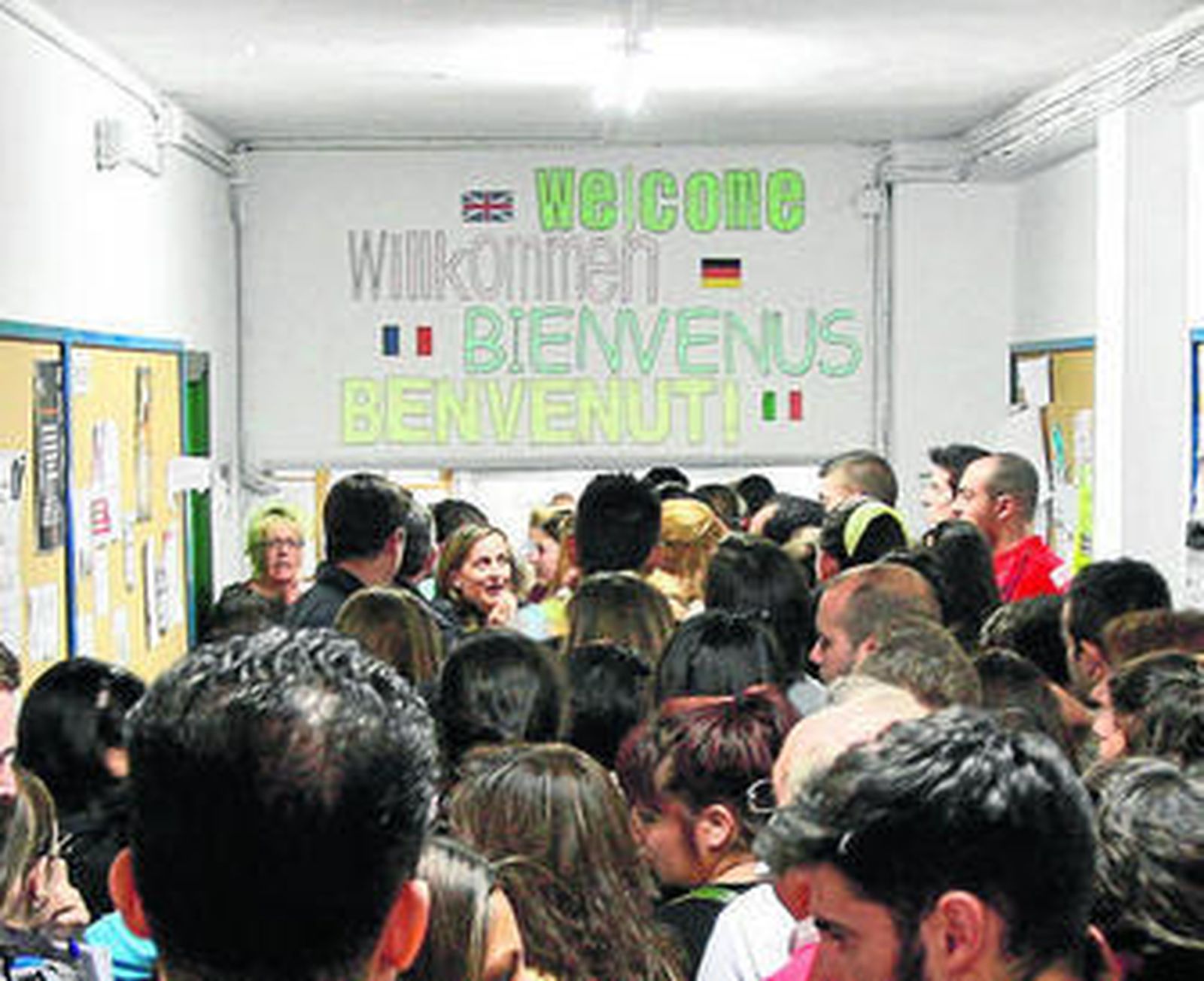 Alumnos de la Escuela de Idiomas.