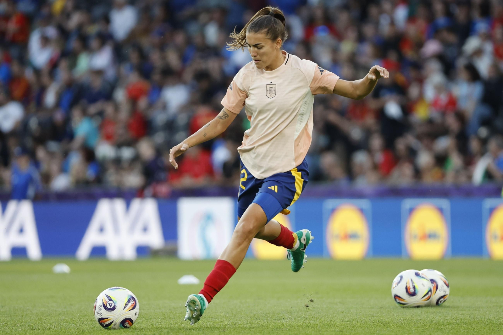 Las fotos del Italia - España de la Eurocopa femenina