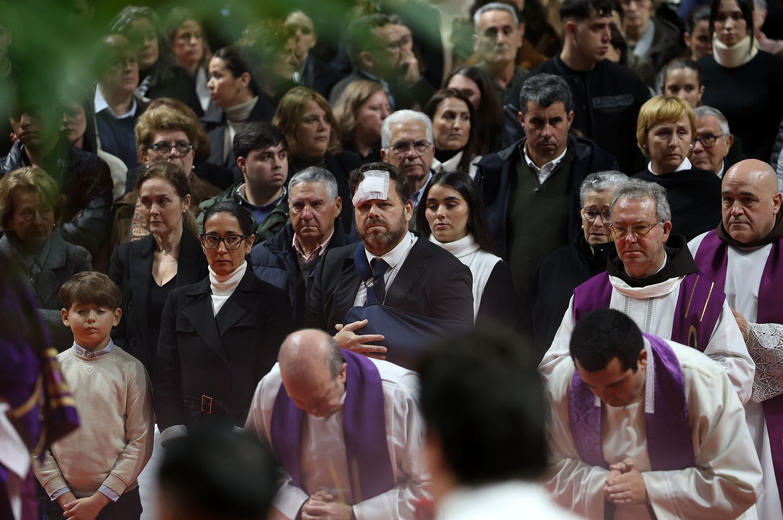 Fotografías de la misa funeral por las víctimas del accidente de tren en Adamuz