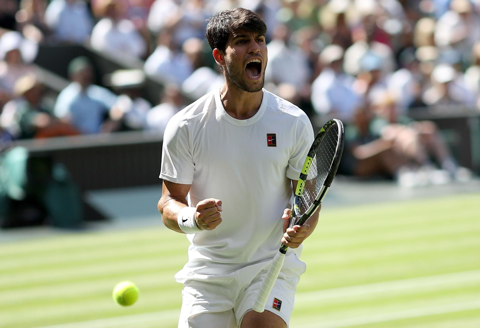 Las fotos del pase de Alcaraz a la final de Wimbledon Las fotos del pase de Alcaraz a la final de Wimbledon