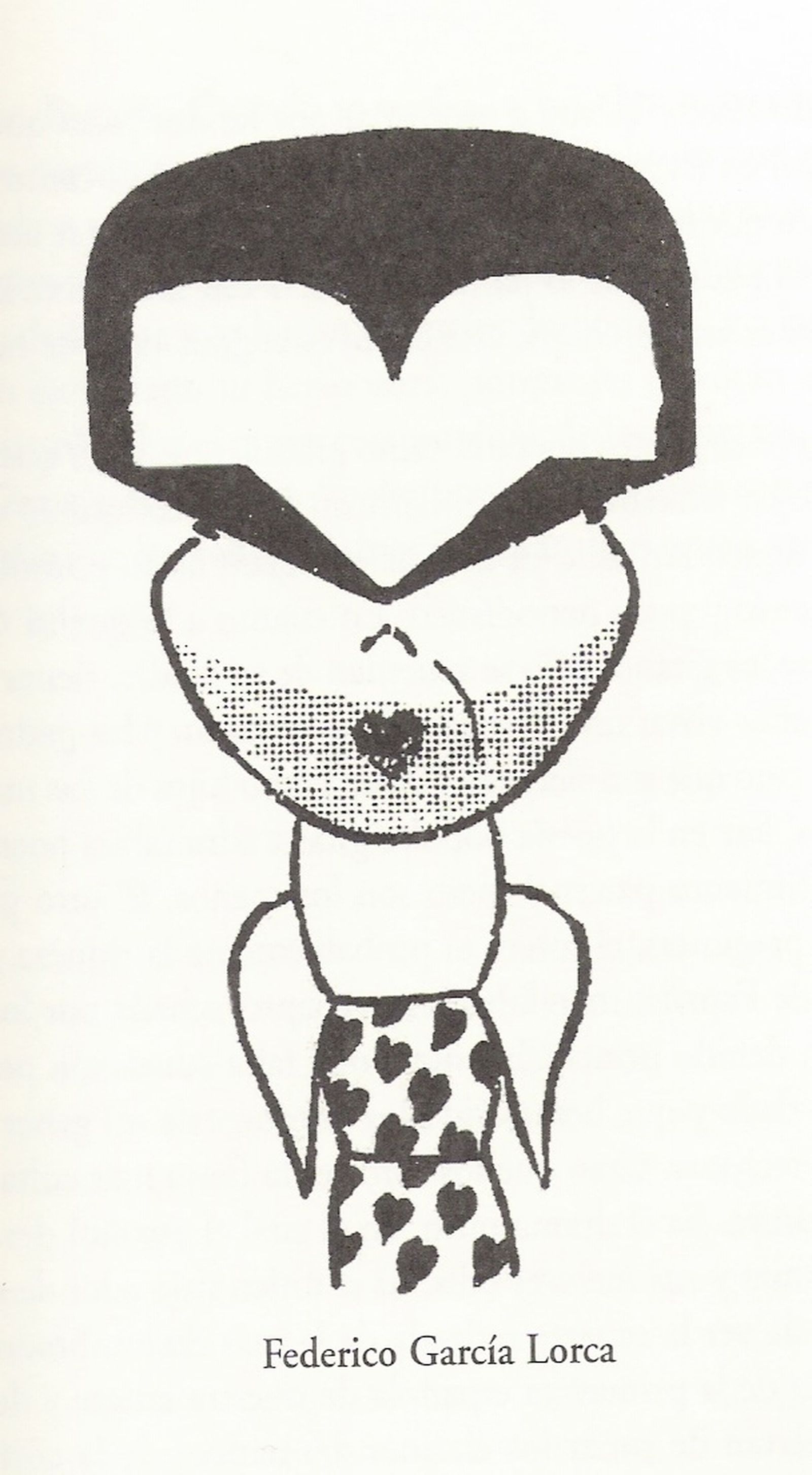 1.   Bagaría, a la sombra del granado 2. 1936, Lorca y Bagaría. 3. Caricatura de García Lorca, por Bagaría. 4. Luis Bagaría