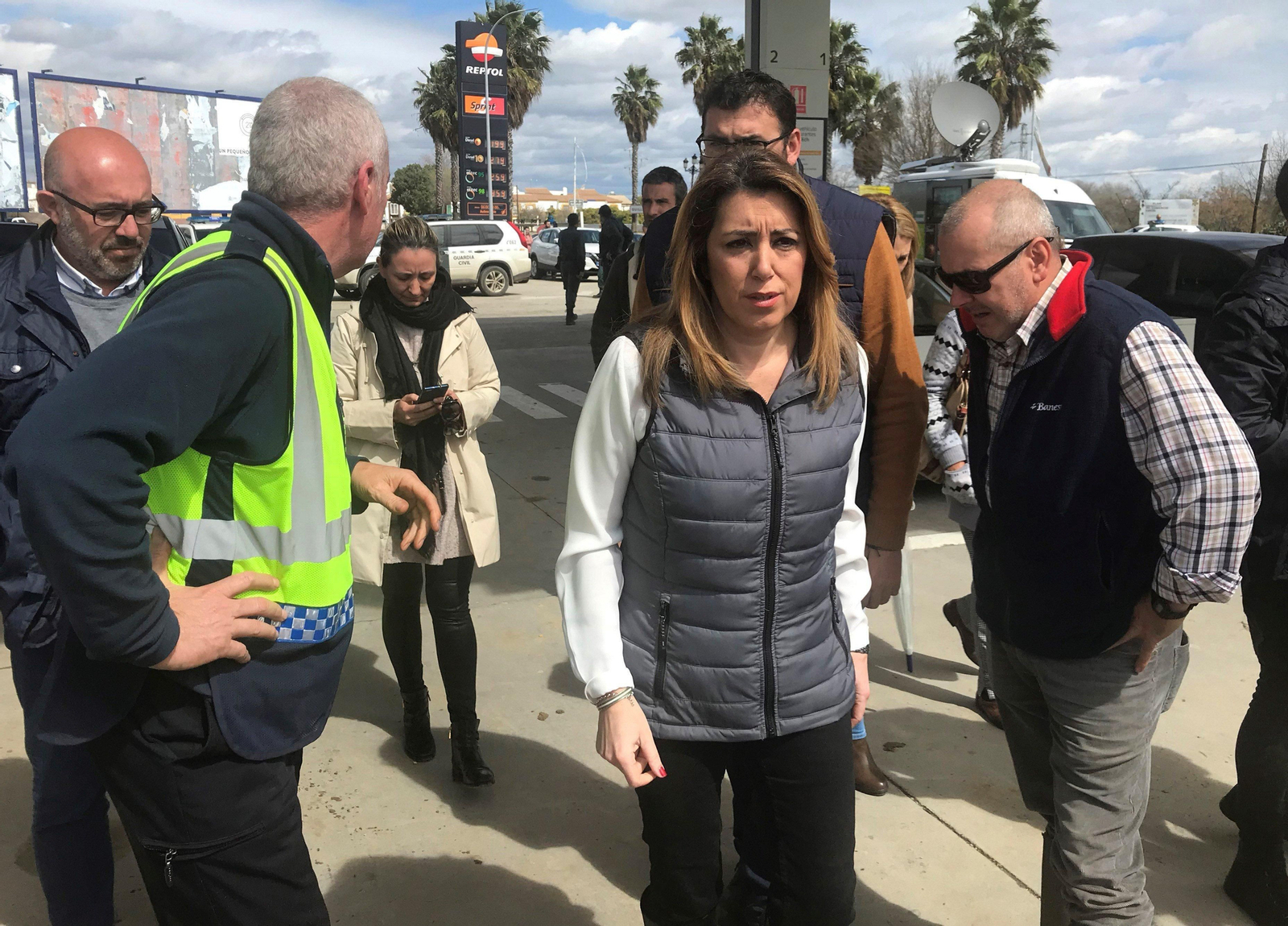 Visita de Susana Díaz al operativo.