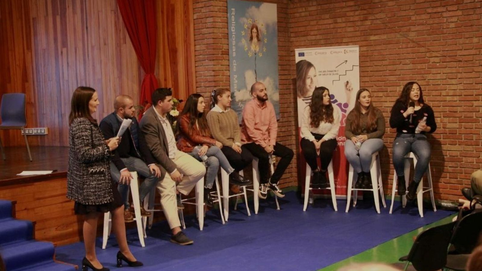 Un momento de la intervención del alumnado.