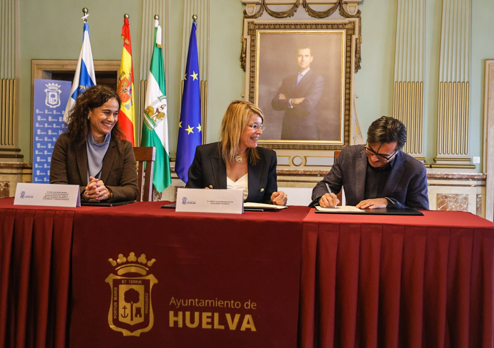 Fotografías del acuerdo de colaboración para la constitución de la Alianza Greener