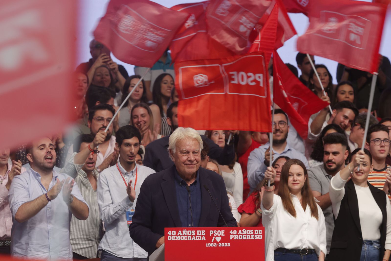 las imágenes del acto del PSOE en Sevilla