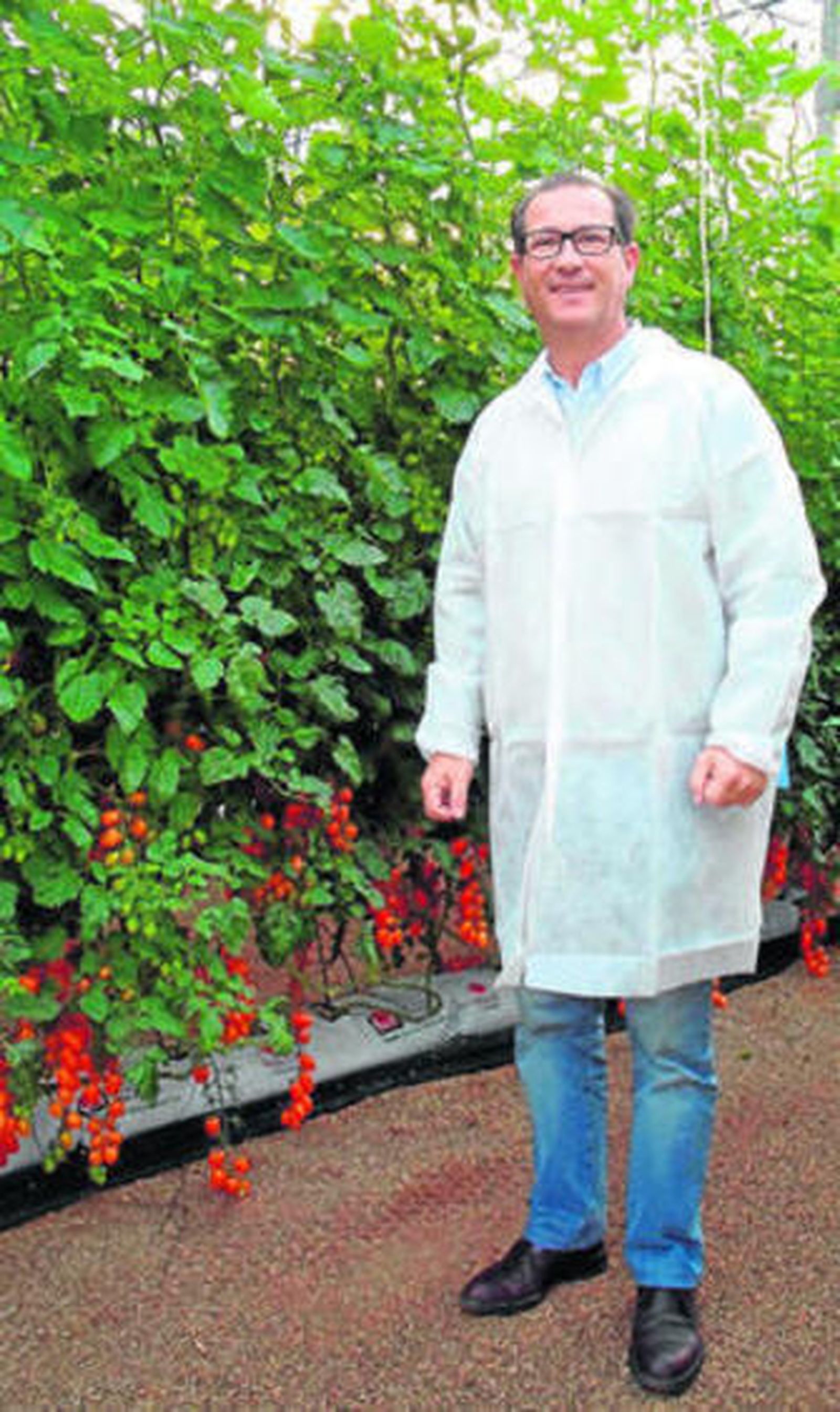 Antonio Pérez González, en las instalaciones de Syngenta en El Ejido.