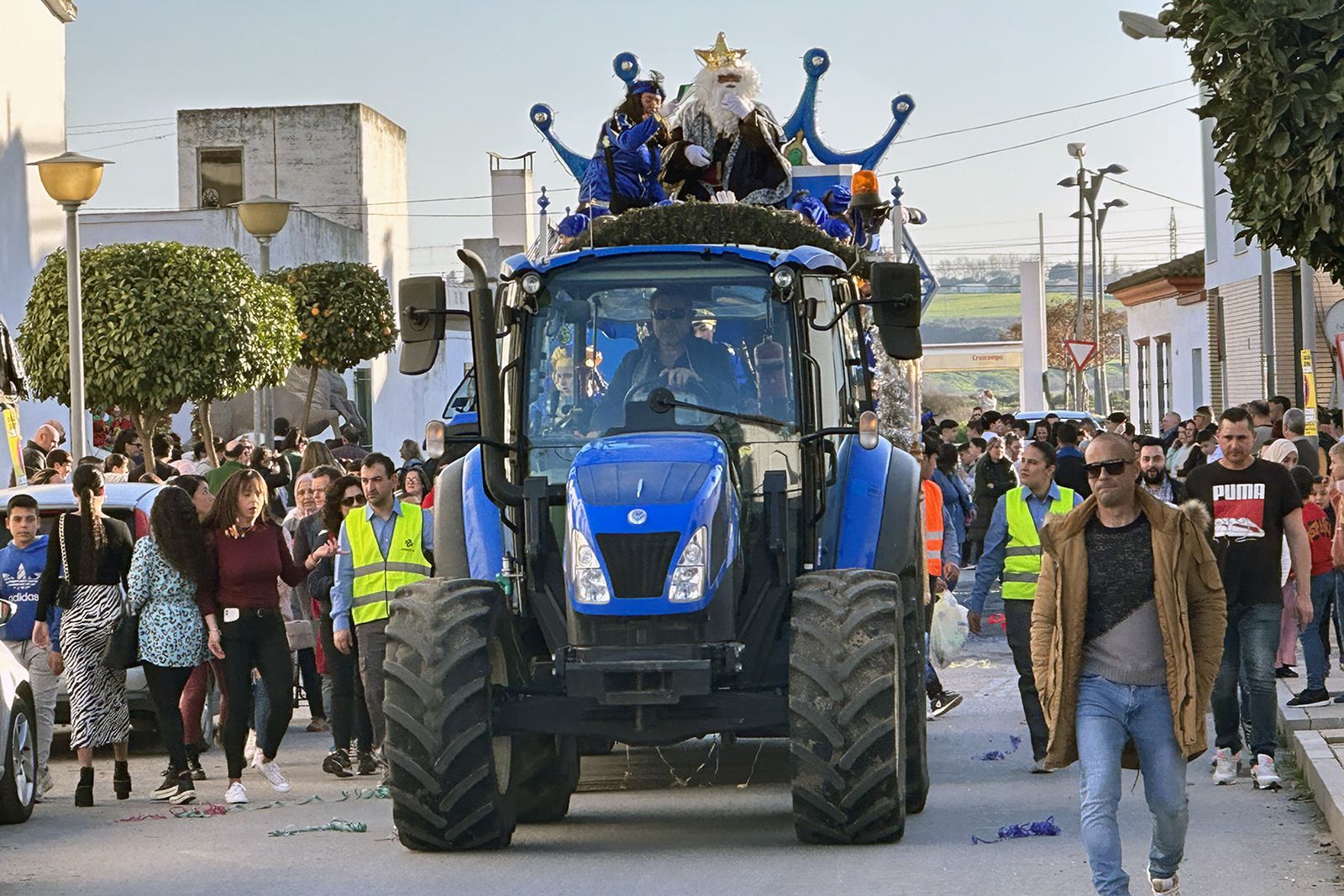 Melchor en su recorrido por San Juan.