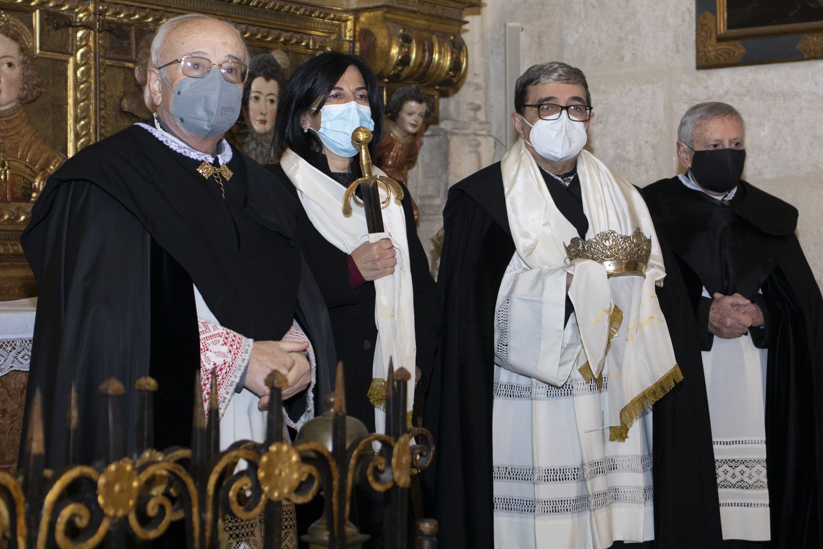 Fotos de la Toma de Granada: La tremolación más íntima del Pendón en el interior de la Capilla Real