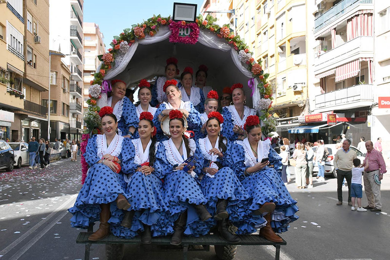 Imágenes de los carros de la Hermandad del Rocío de Huelva