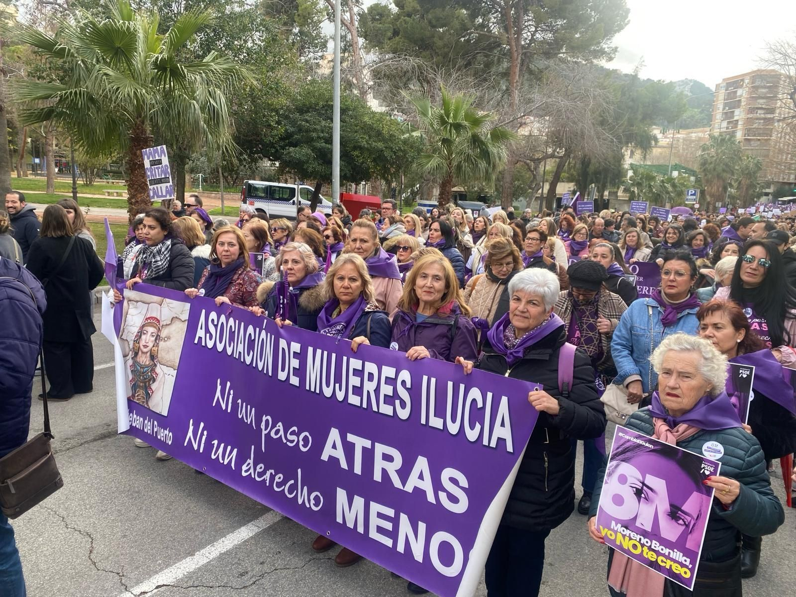 Manifestación del Día Internacional de la Mujer en Jaén.