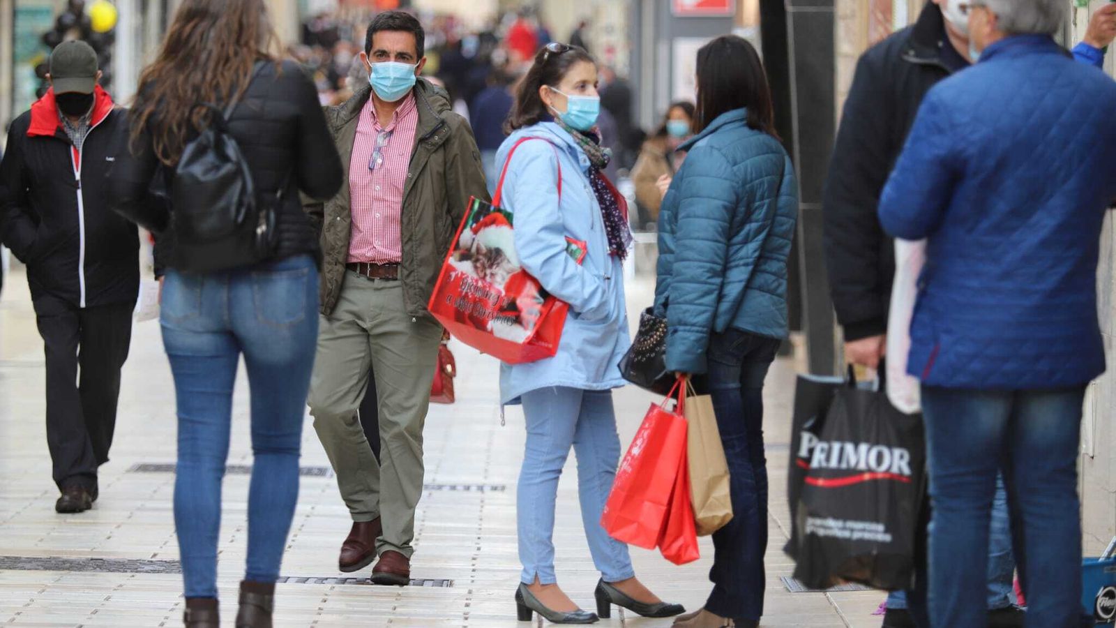 Aspecto de las calles de Huelva durante el Black Friday