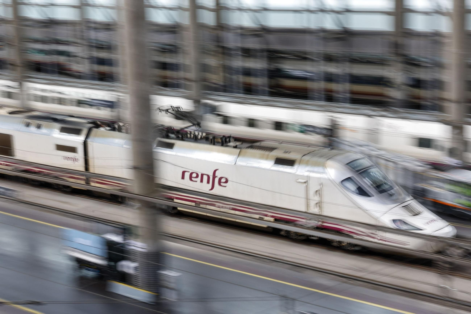 Trenes de alta velocidad en Madrid.