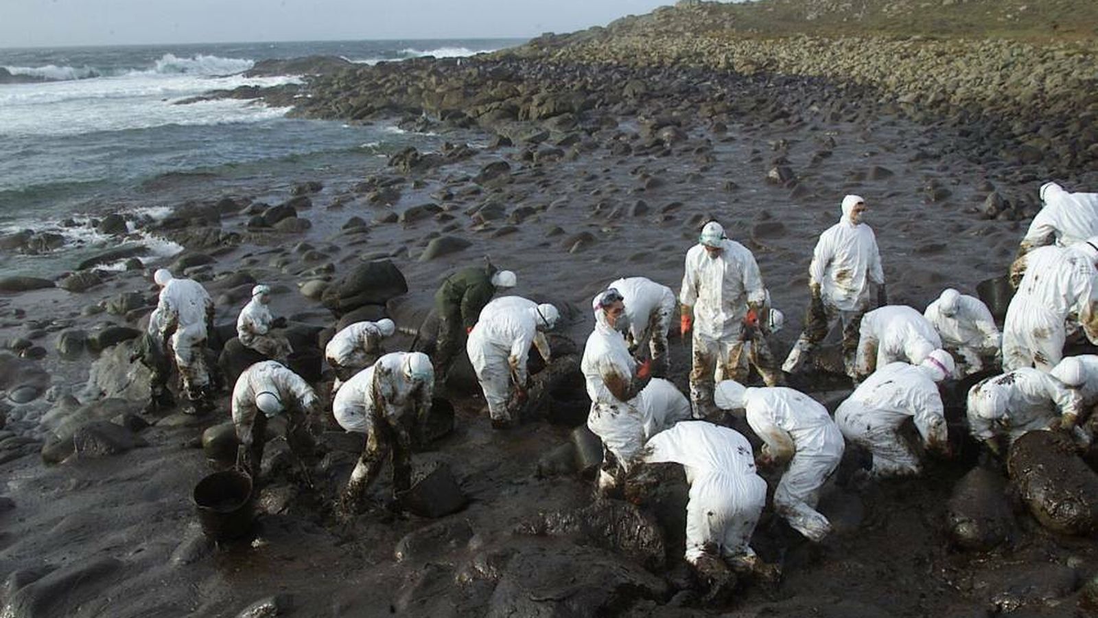 El desastre medioambiental afectó a Galicia.